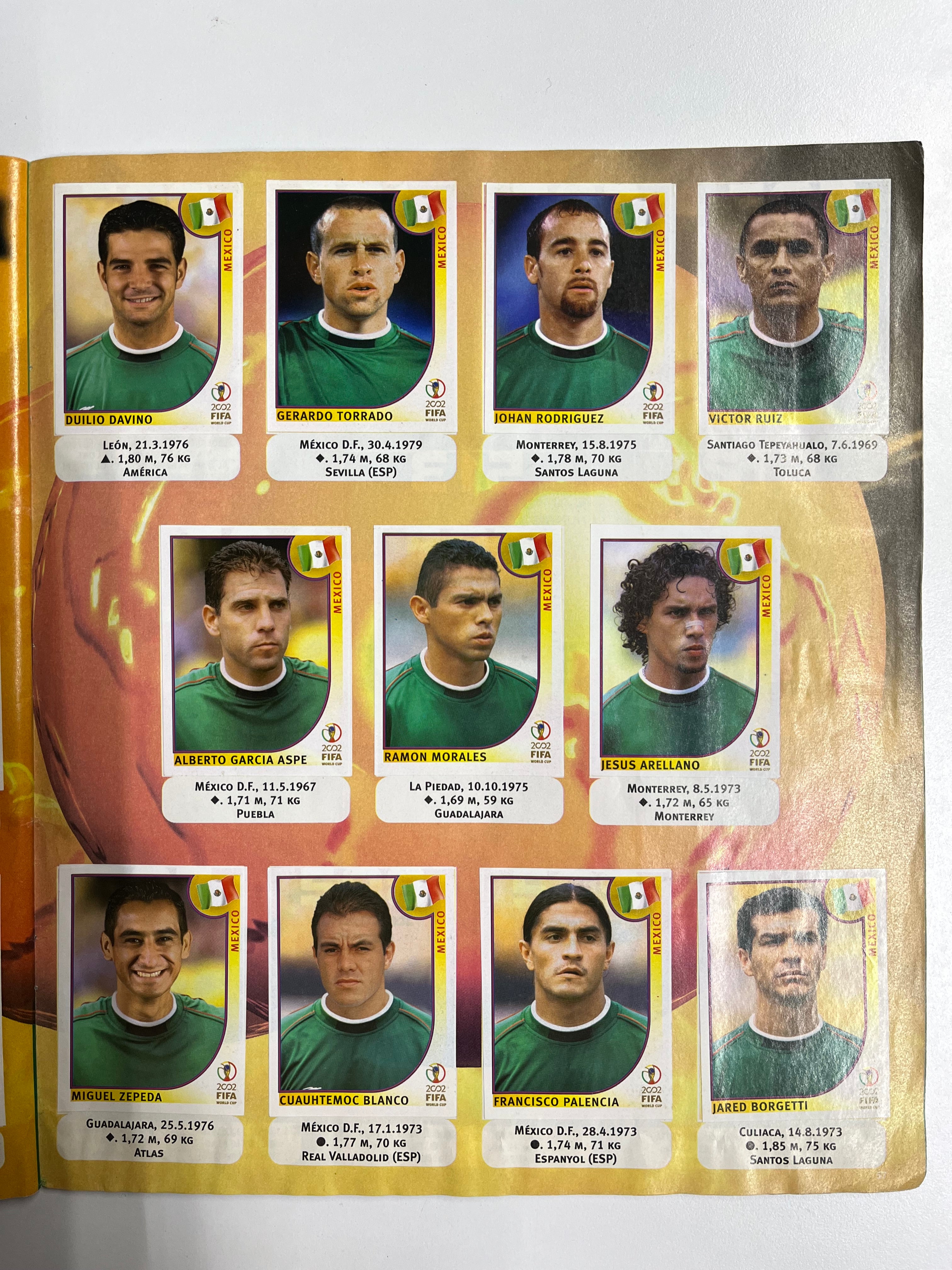 Álbum Panini Mundial Corea Japón 2002