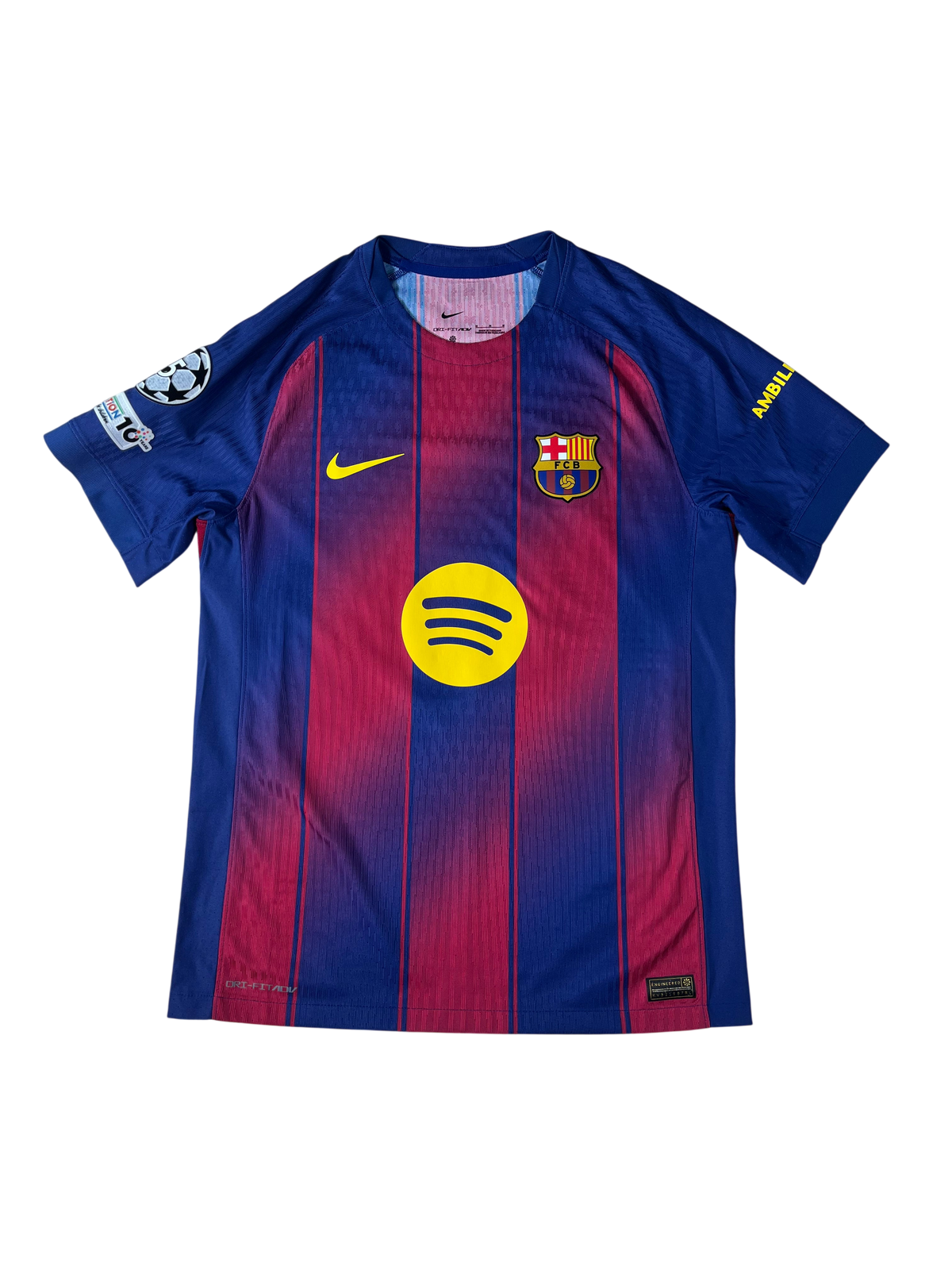 Jersey Barcelona Local *Champions League* 2025 2026 Versión Jugador Lamine Yamal (M)