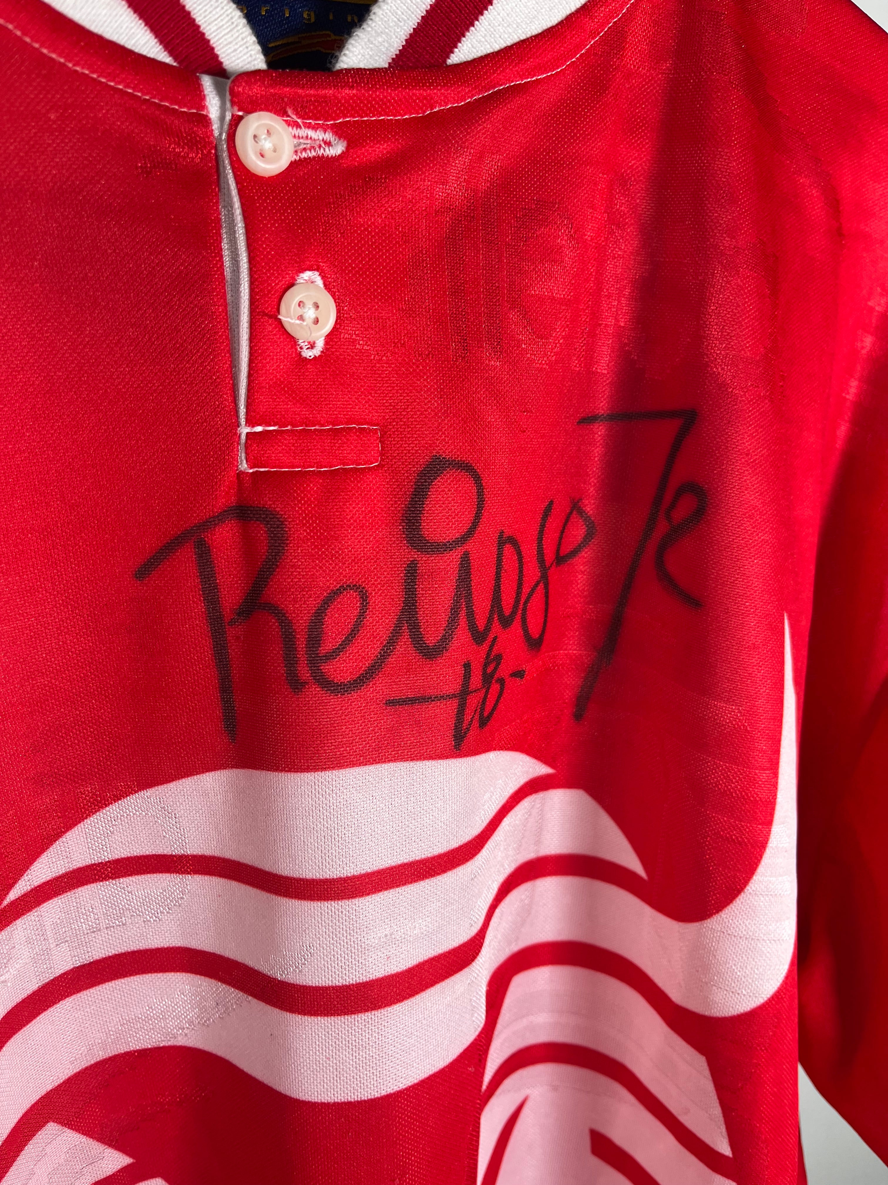 Jersey Toros Neza Local 1996 1997 Match Worn Autografiado Carlos Reinoso Jr (L)