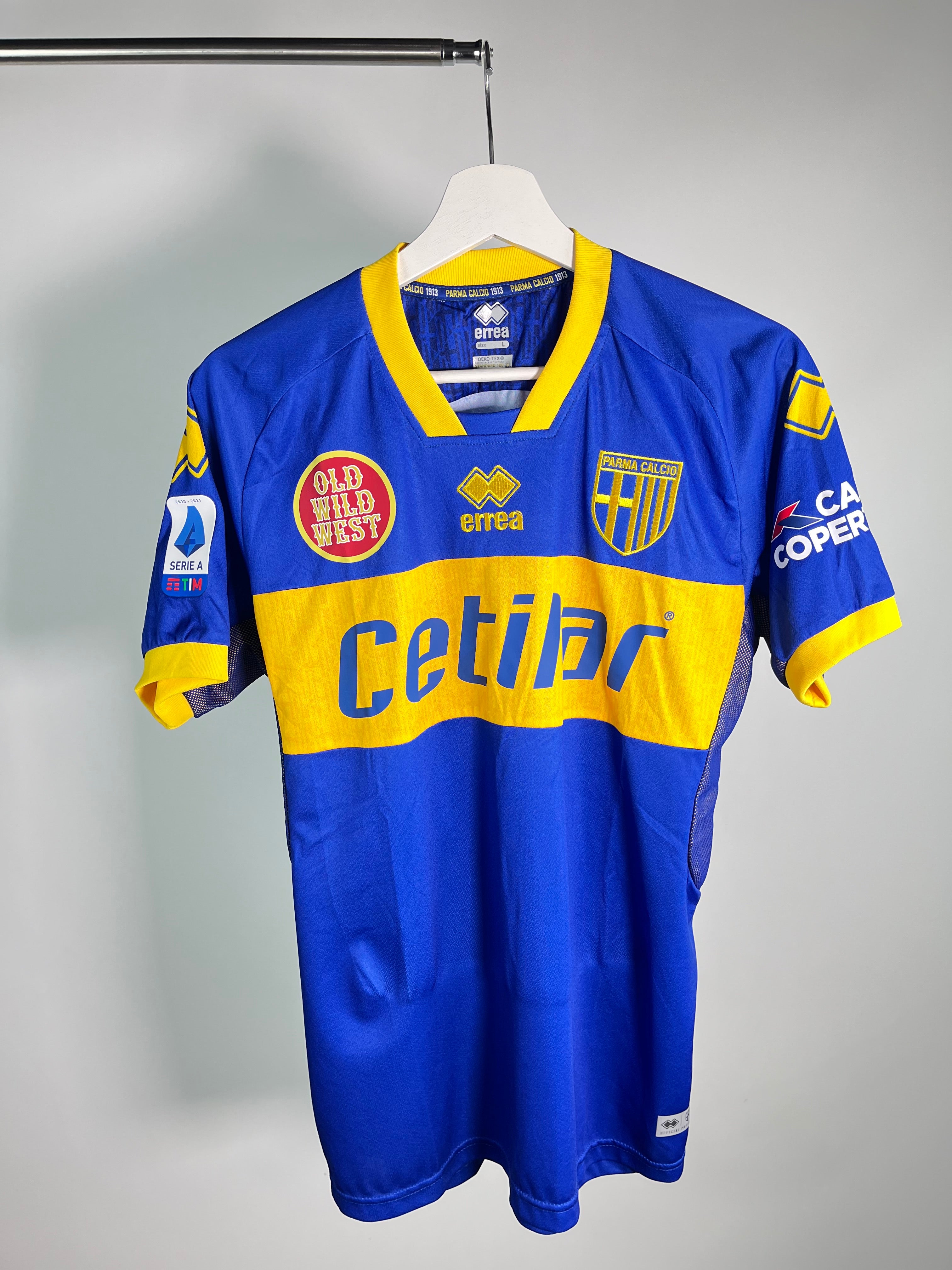 Jersey Parma Local 2020 2021 Match Prepared Juan Francisco Brunetta (L)