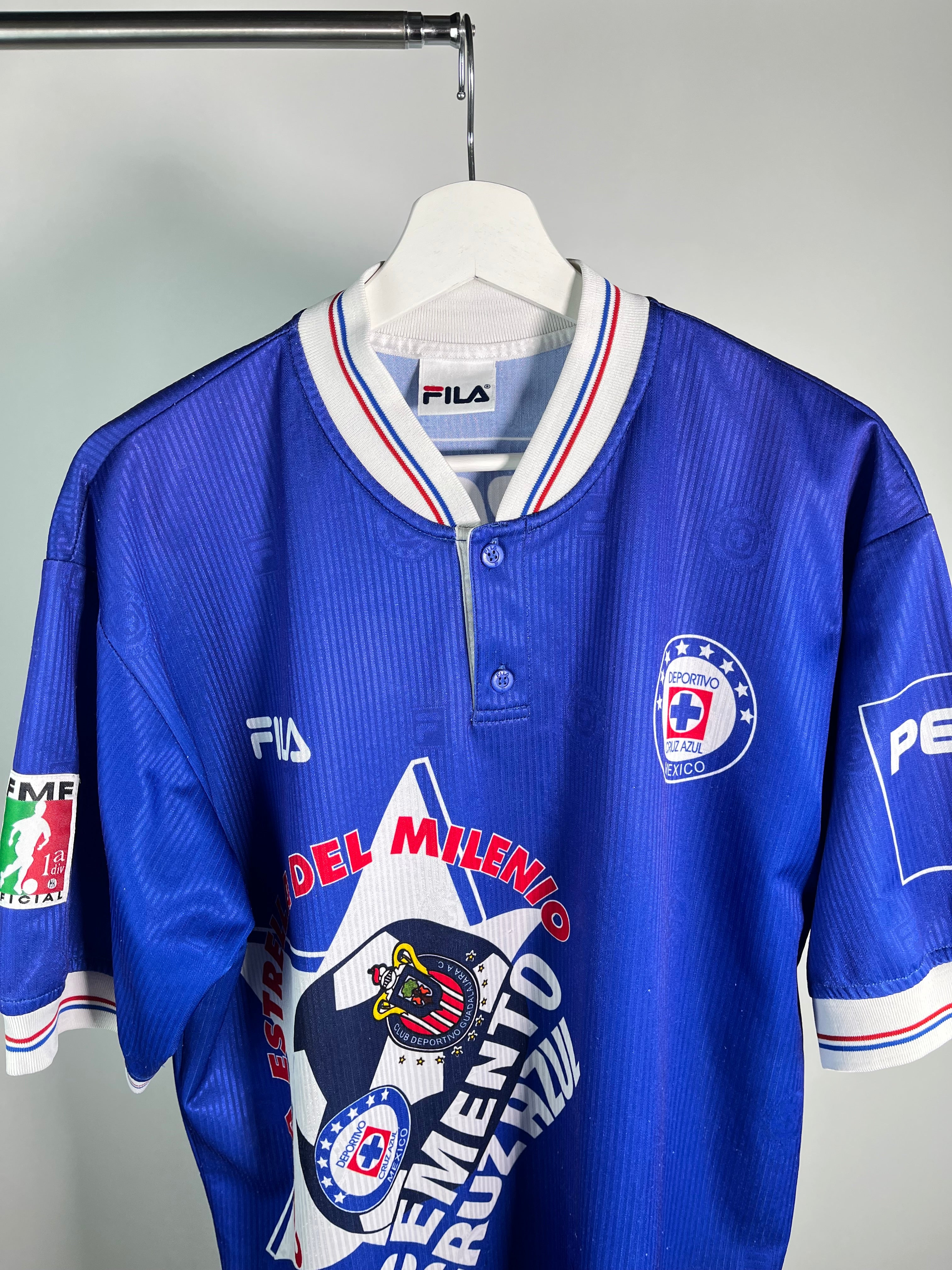 Jersey Cruz Azul Local 1999 2000 *Edición Copa Estrella del Milenio* (L)