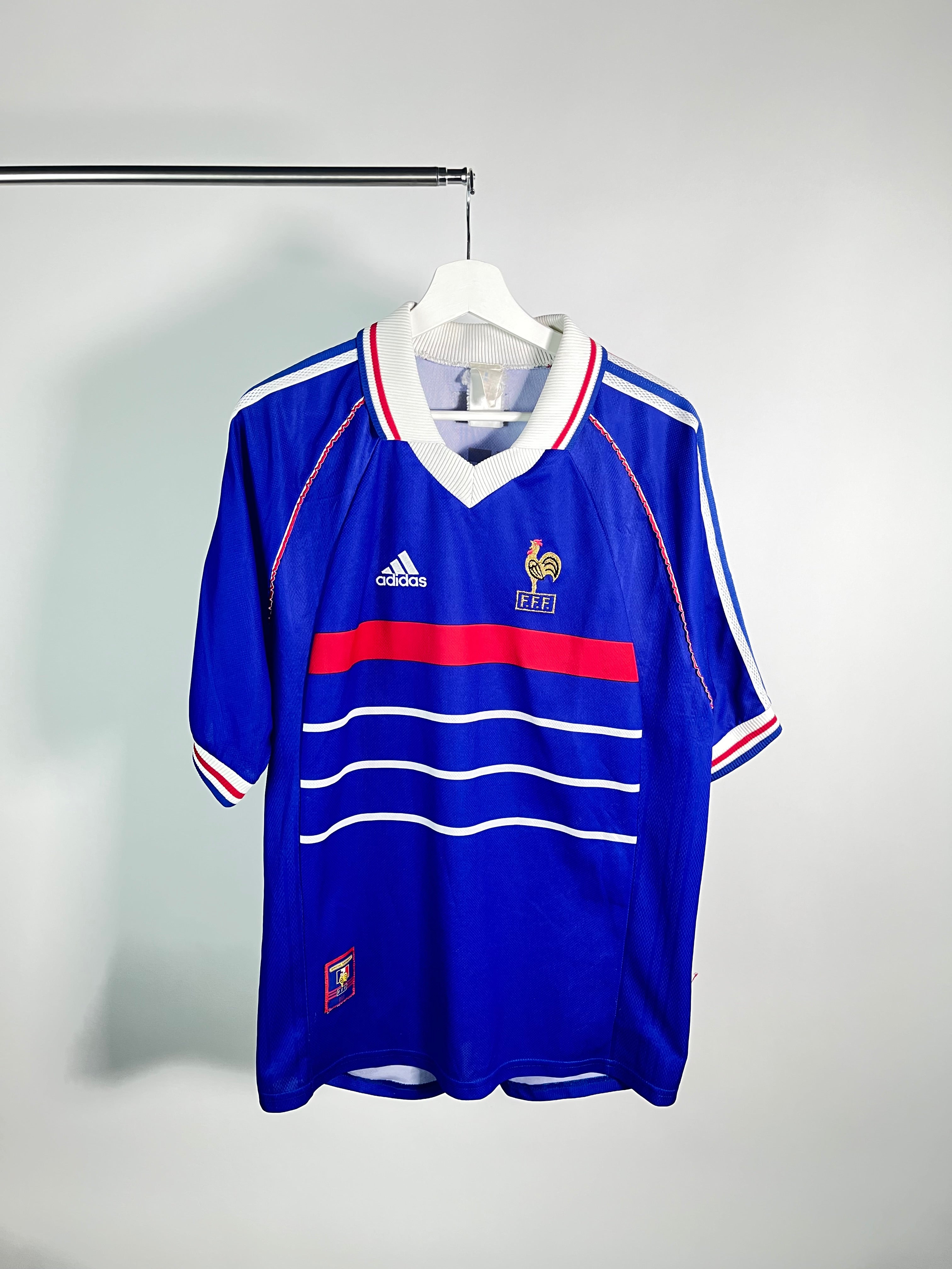 Jersey Francia Local 1998 2000 Autografiado David Trezeguet (L)