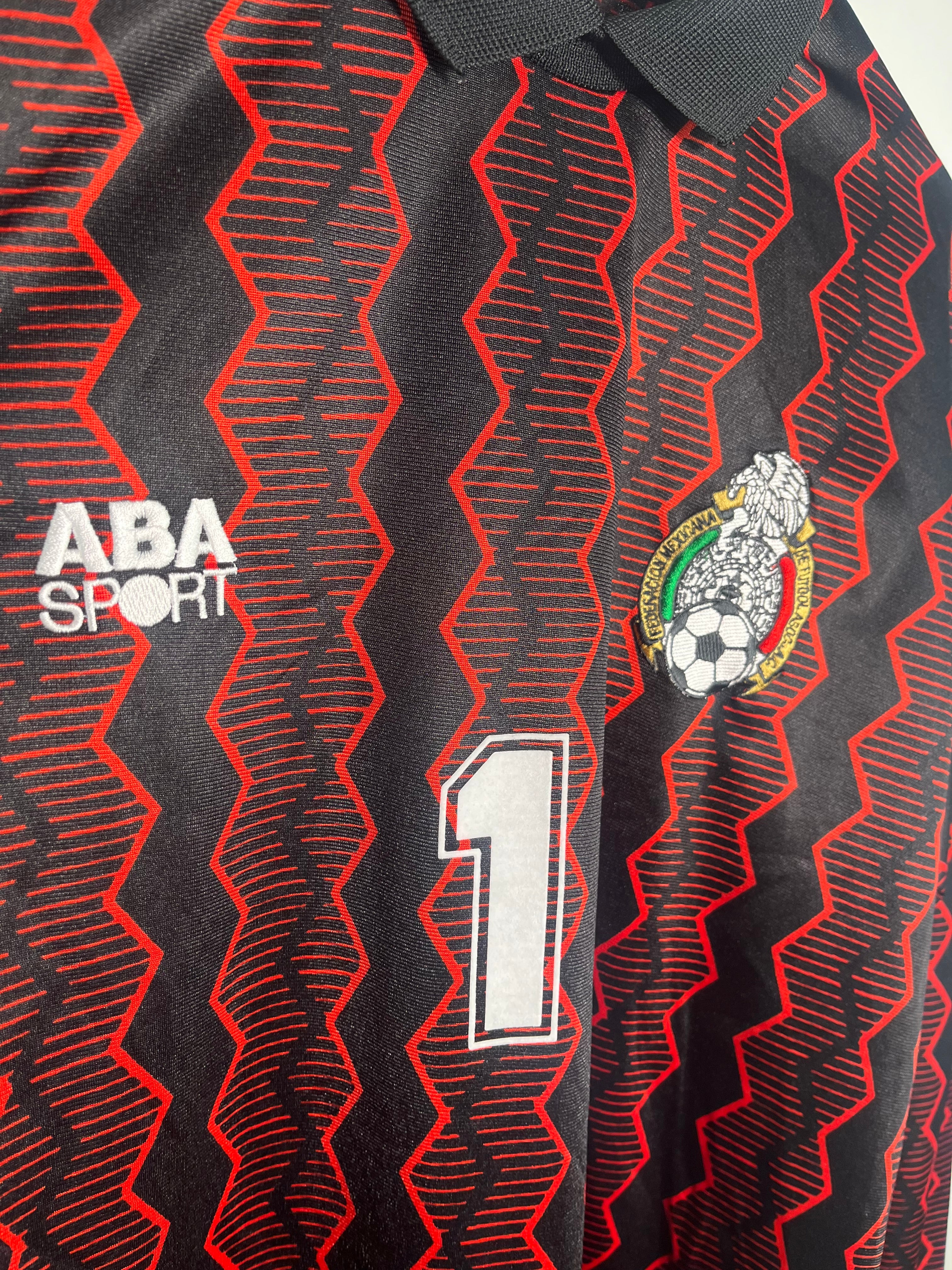 Jersey México Portero 1997 1998 Manga Larga Oswaldo Sanchez (XL)