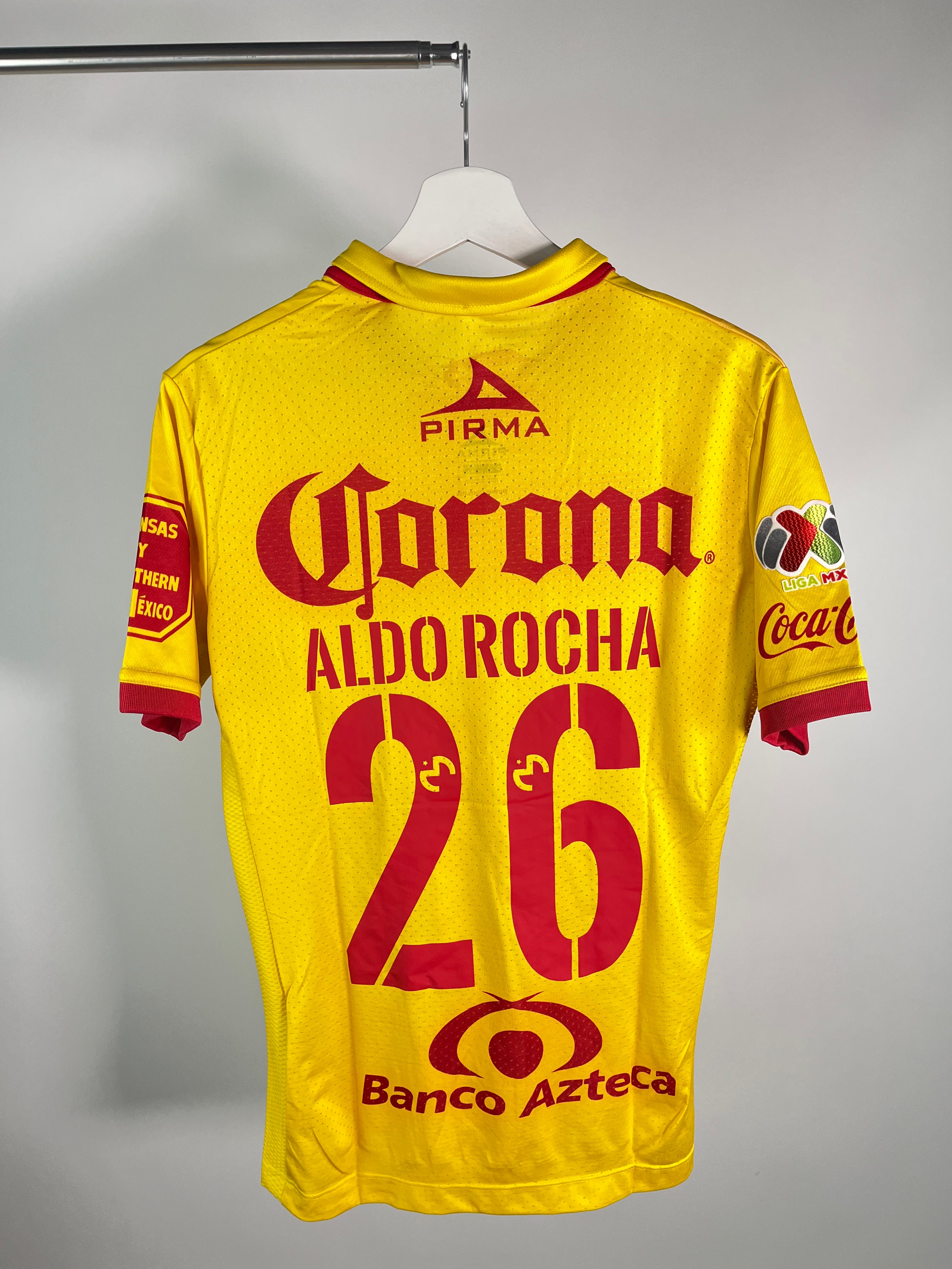 Jersey Monarcas Morelia Local 2017 2018 Match Worn Aldo Rocha (M)