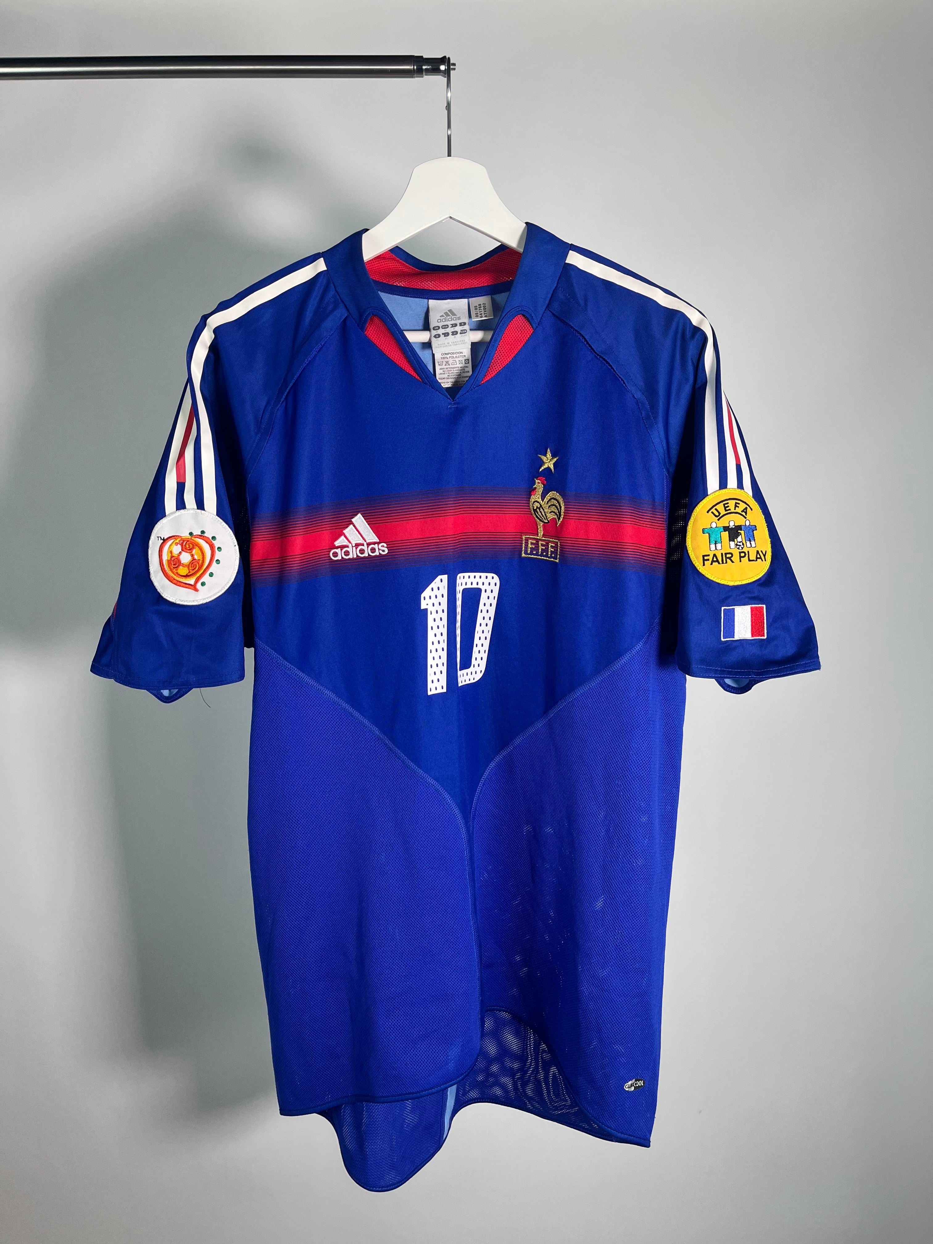 Jersey Francia Local 2004 2006 *Eurocopa* Zinedine Zidane (M)