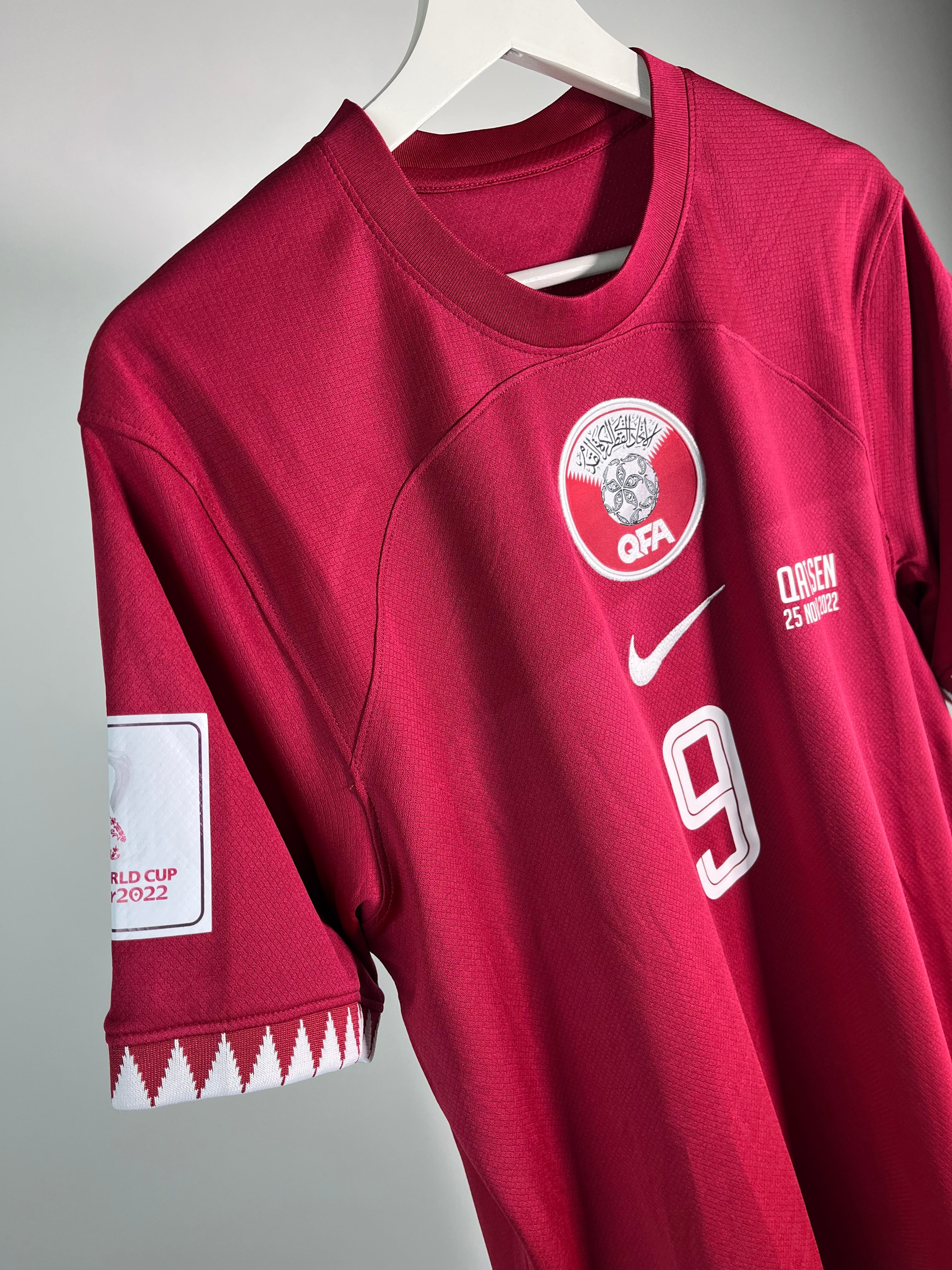 Jersey Catar Local 2022 2023 *Match Detail vs Senegal* Mohammed Muntari (M)