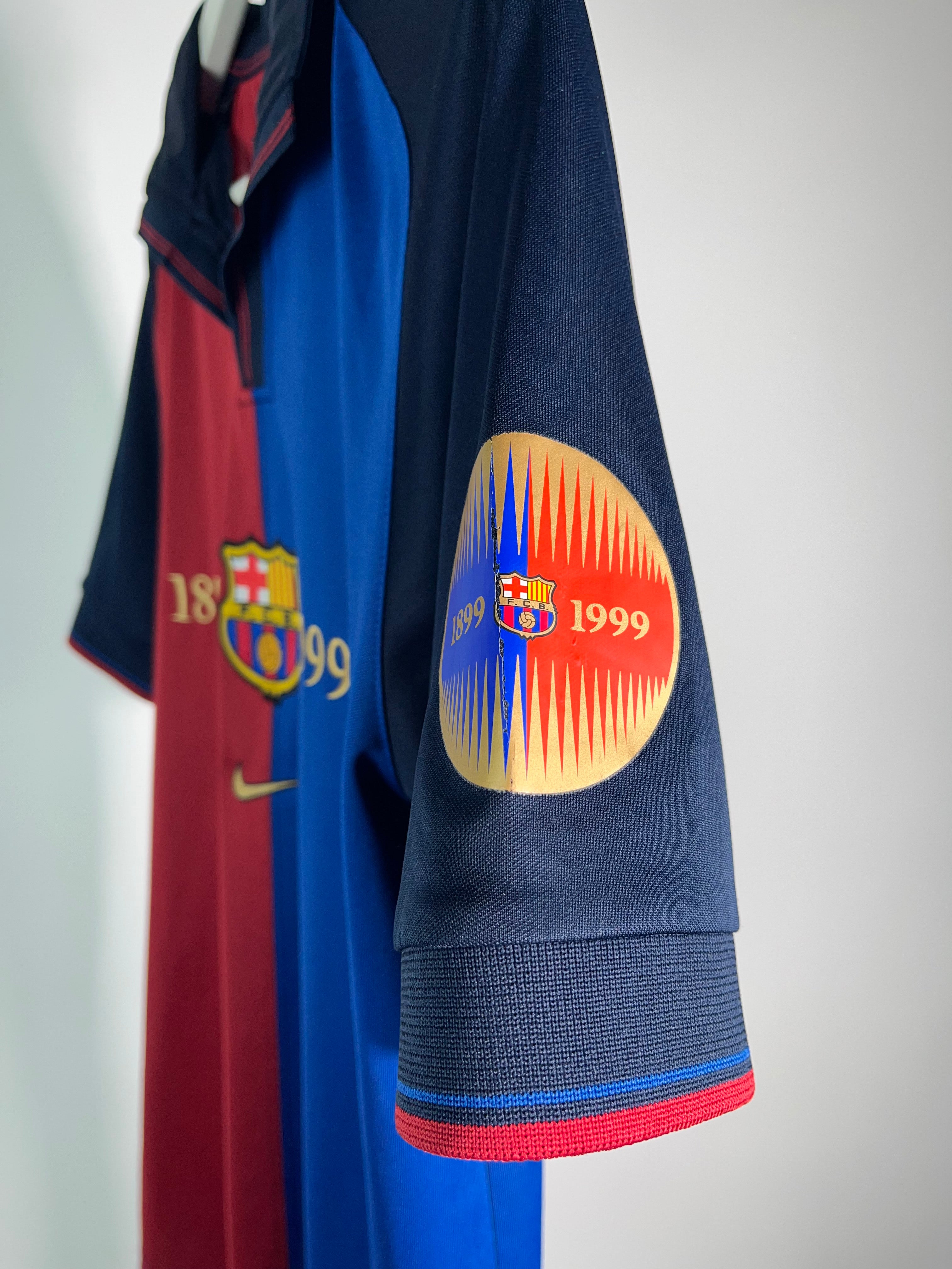 Jersey Barcelona Local 1999 2000 *Reedición Centenario* Rivaldo (S)