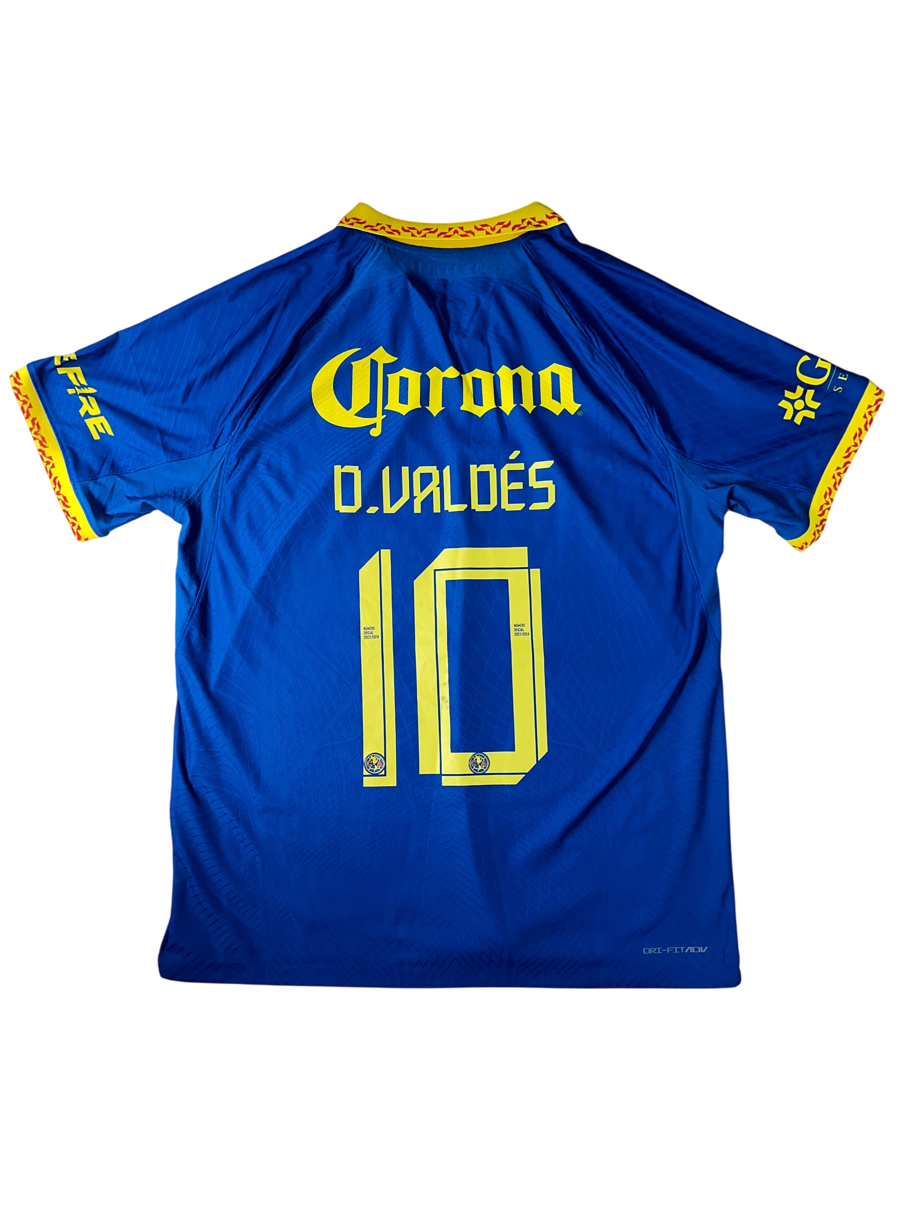 Jersey Club América Visita 2023 2024 Versión Jugador Diego Valdés (XL)
