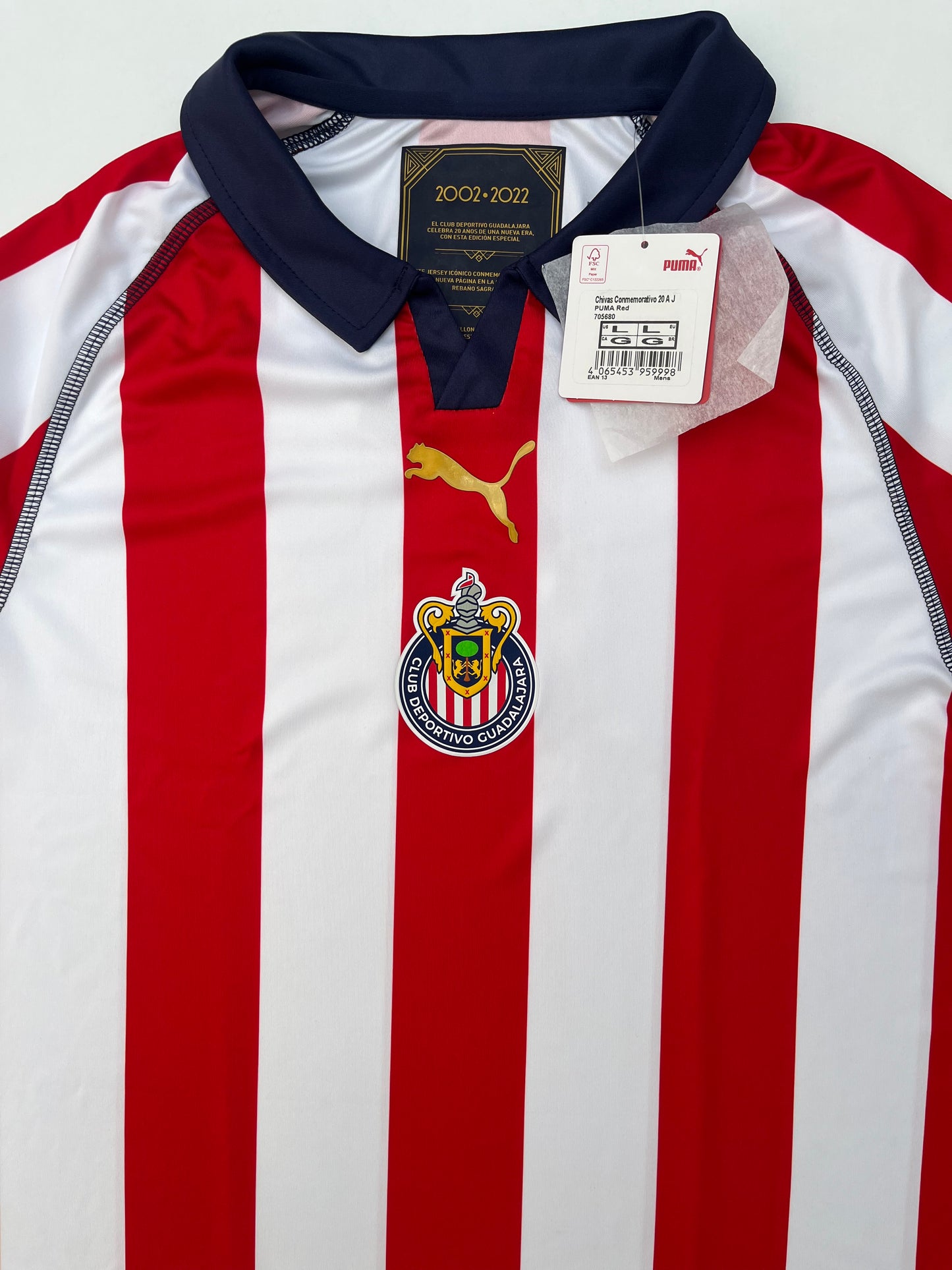 Jersey Chivas Edición Especial 2002 2022 Jorge Vergara *Foliada 4099* Con Caja (L)