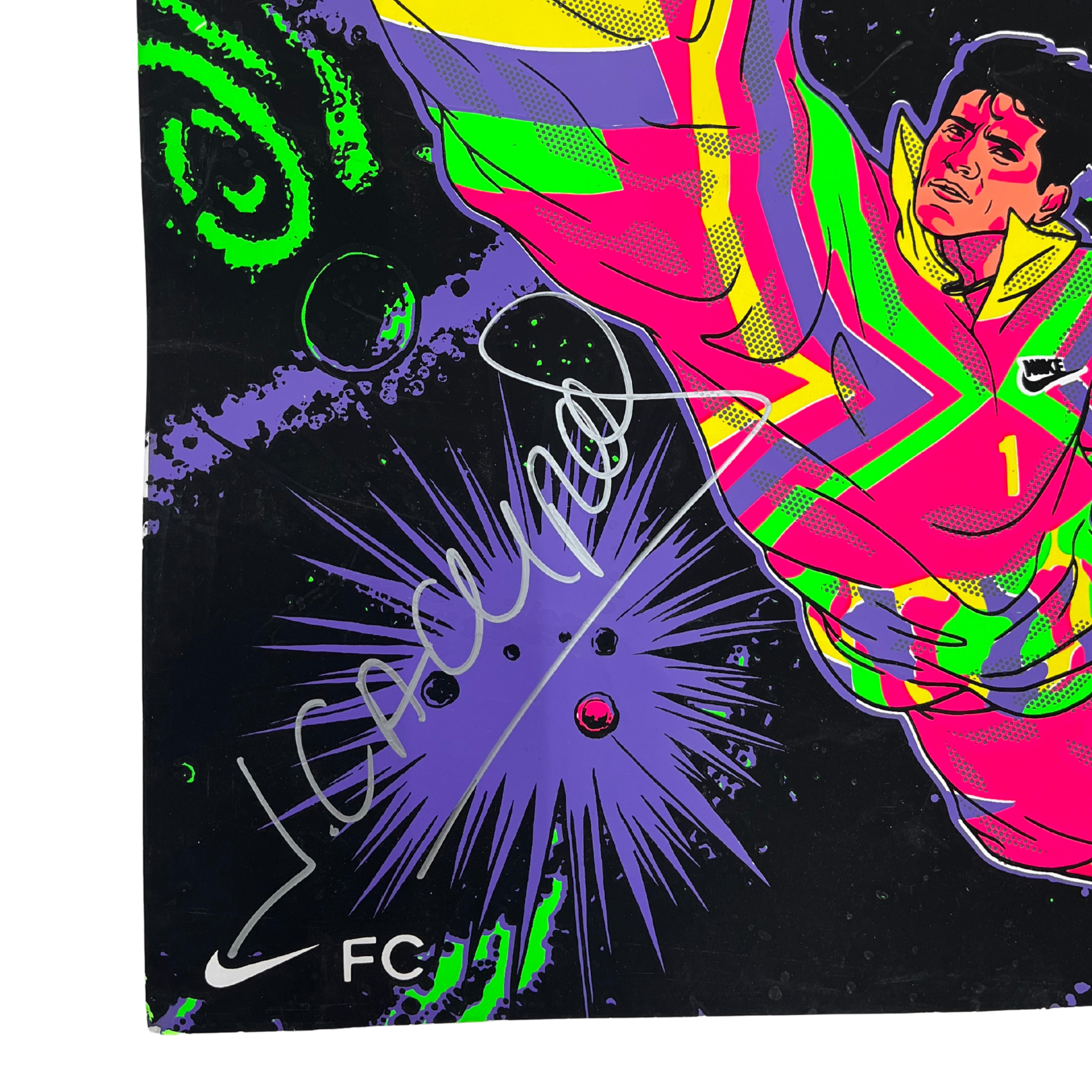 Poster Enmarcado Autografiado por Jorge Campos x Nike FC