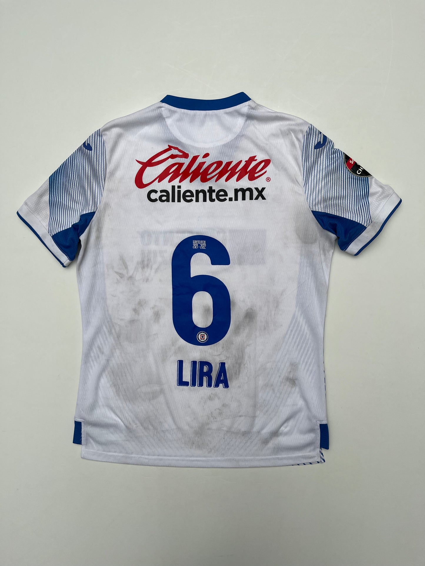 Jersey Cruz Azul Visita 2021 2022 Match Worn Erik Lira (M)