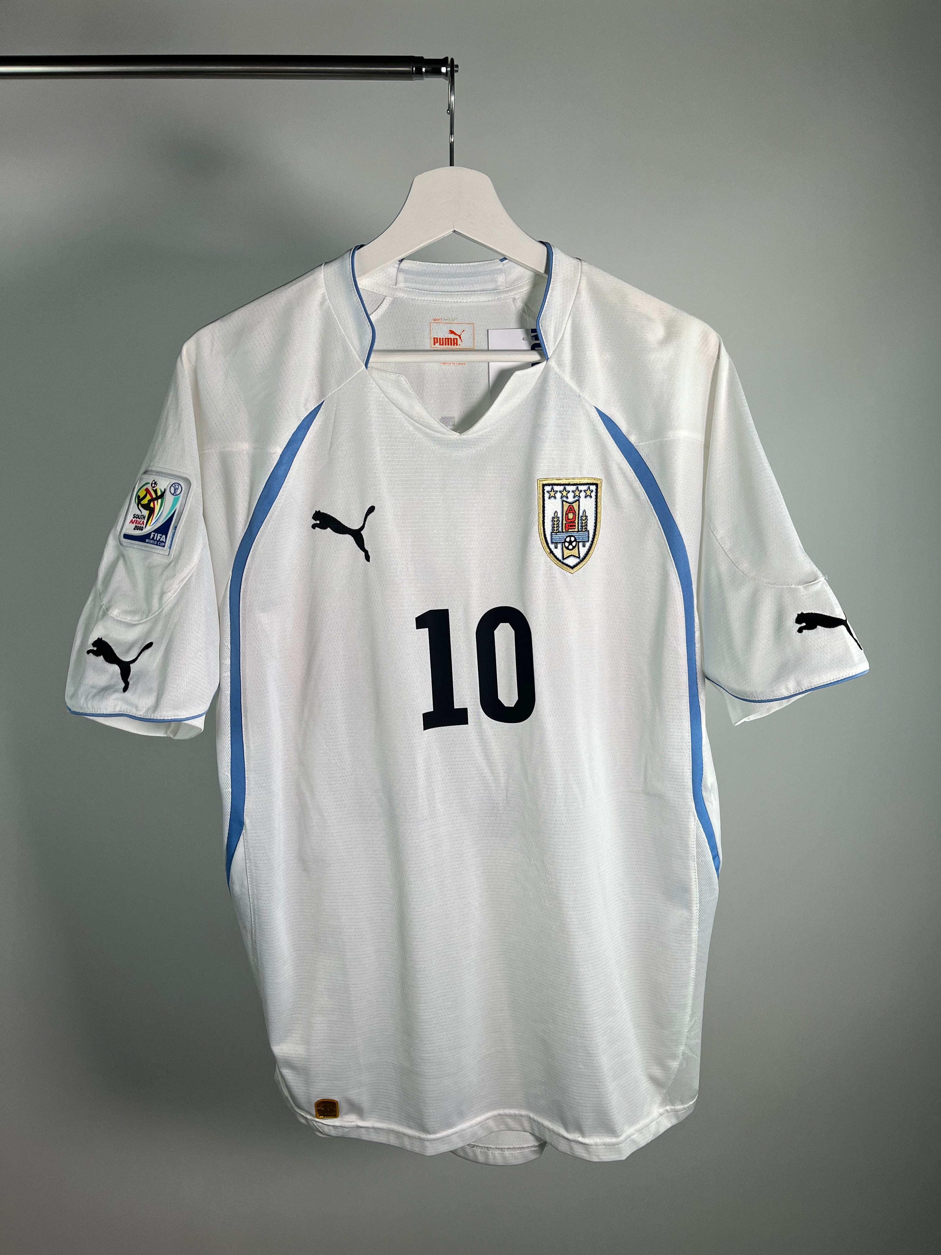 Jersey Uruguay Visita 2010 2012 *Mundial Sudáfrica* Diego Forlán (L)