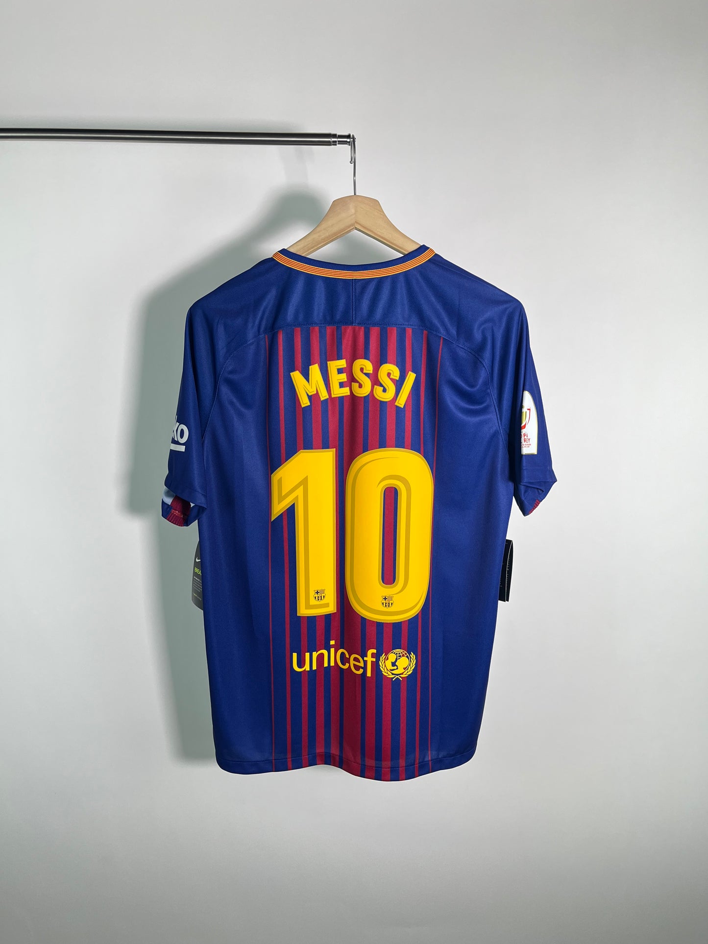 Jersey Barcelona Local 2017 2018 *C/Etiquetas* Copa del Rey Lionel Messi (L)