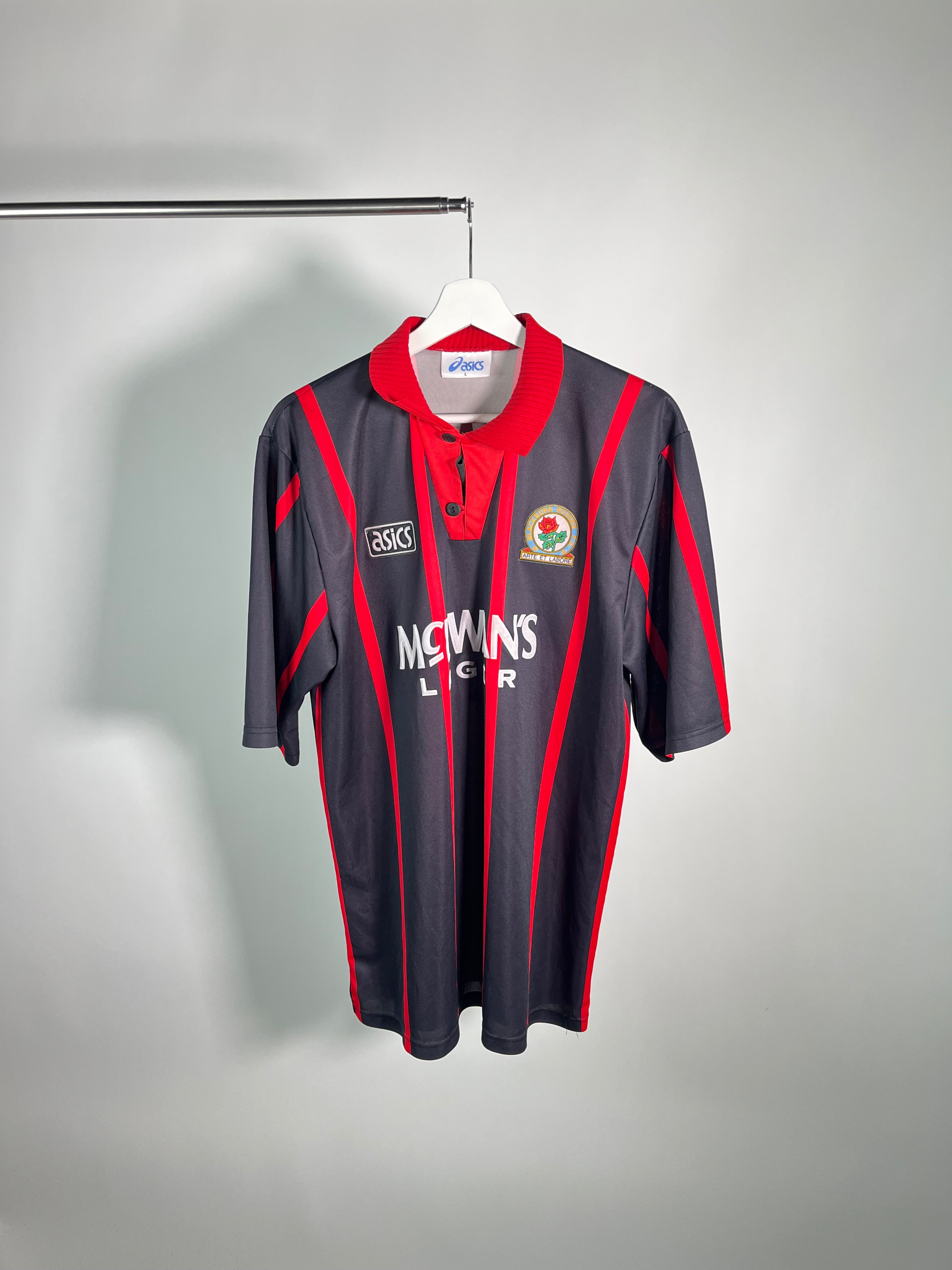 Jersey Blackburn Rovers Visita 1994 1995 Alan Shearer (L)