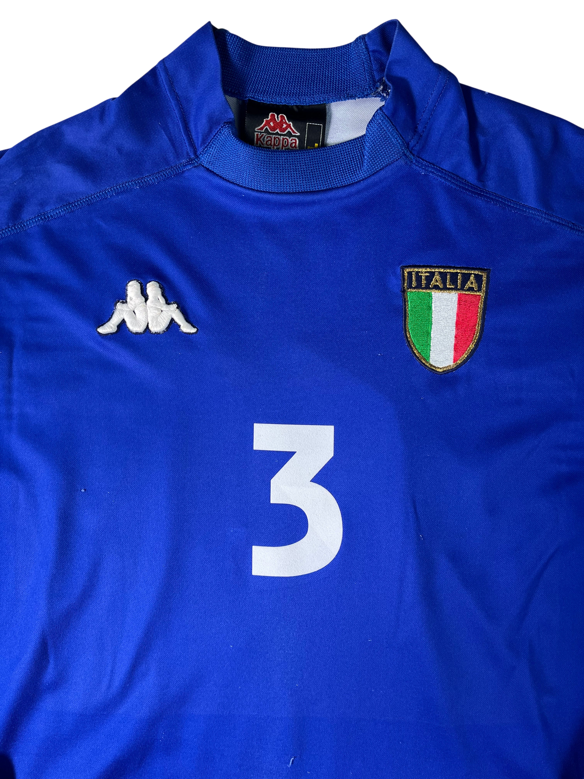 Jersey Italia Local 1999 2000 Versión Jugador Manga Larga Paolo Maldini (L)