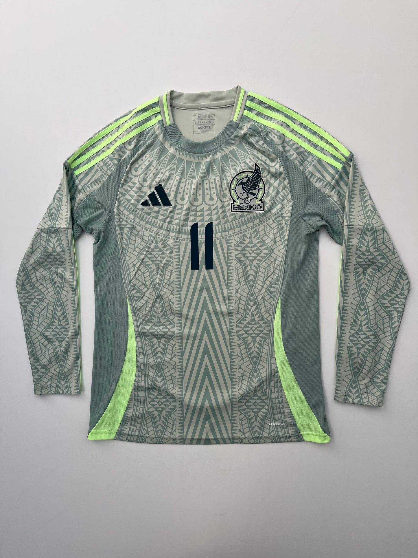 Jersey México Visita 2024 2025 Manga Larga Santiago Gimenez (M)