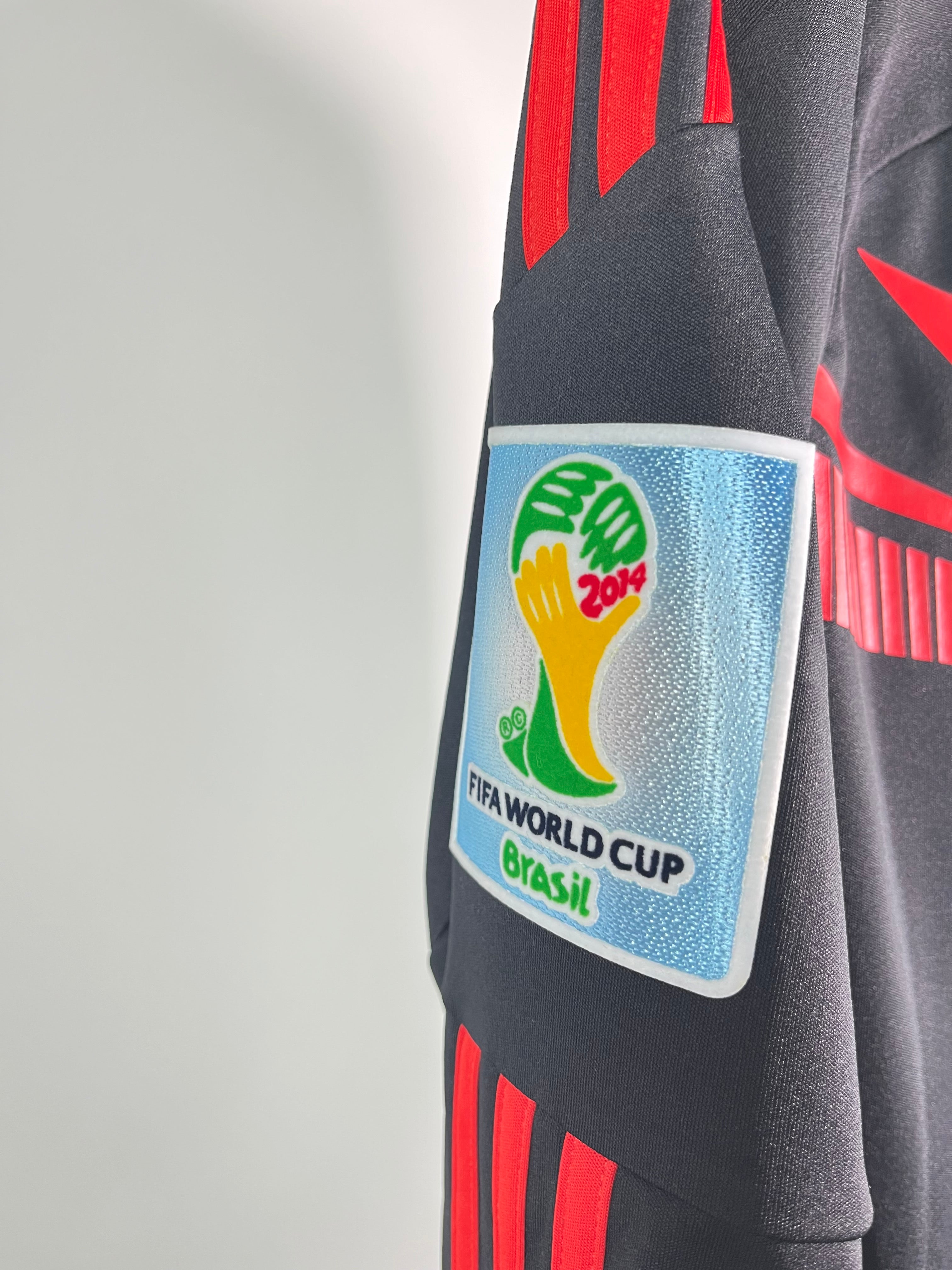 Jersey México Portero 2014 2015 Manga Larga *Match Detail vs Países Bajos* Guillermo Ochoa (M)