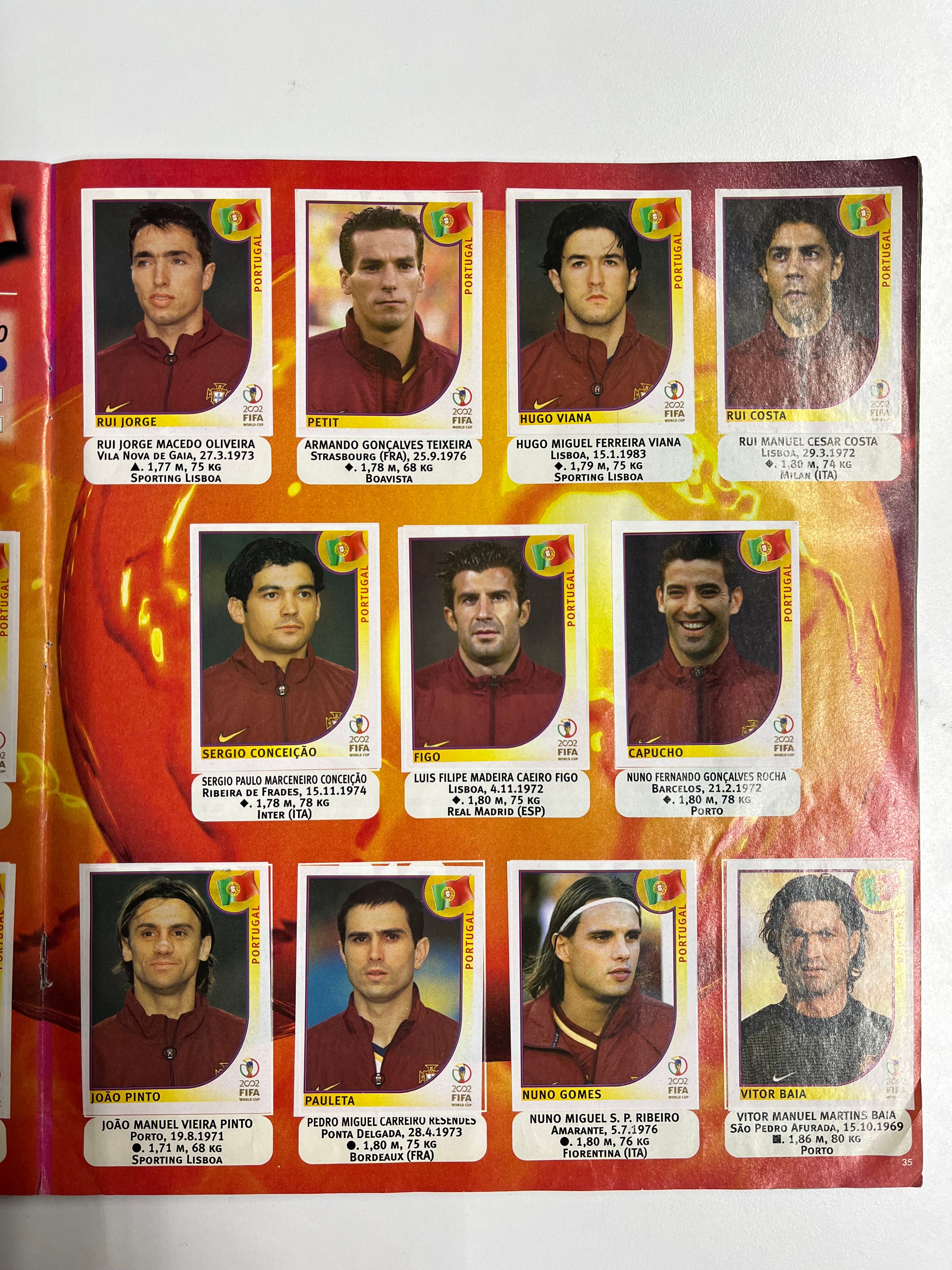 Álbum Panini Mundial Corea Japón 2002