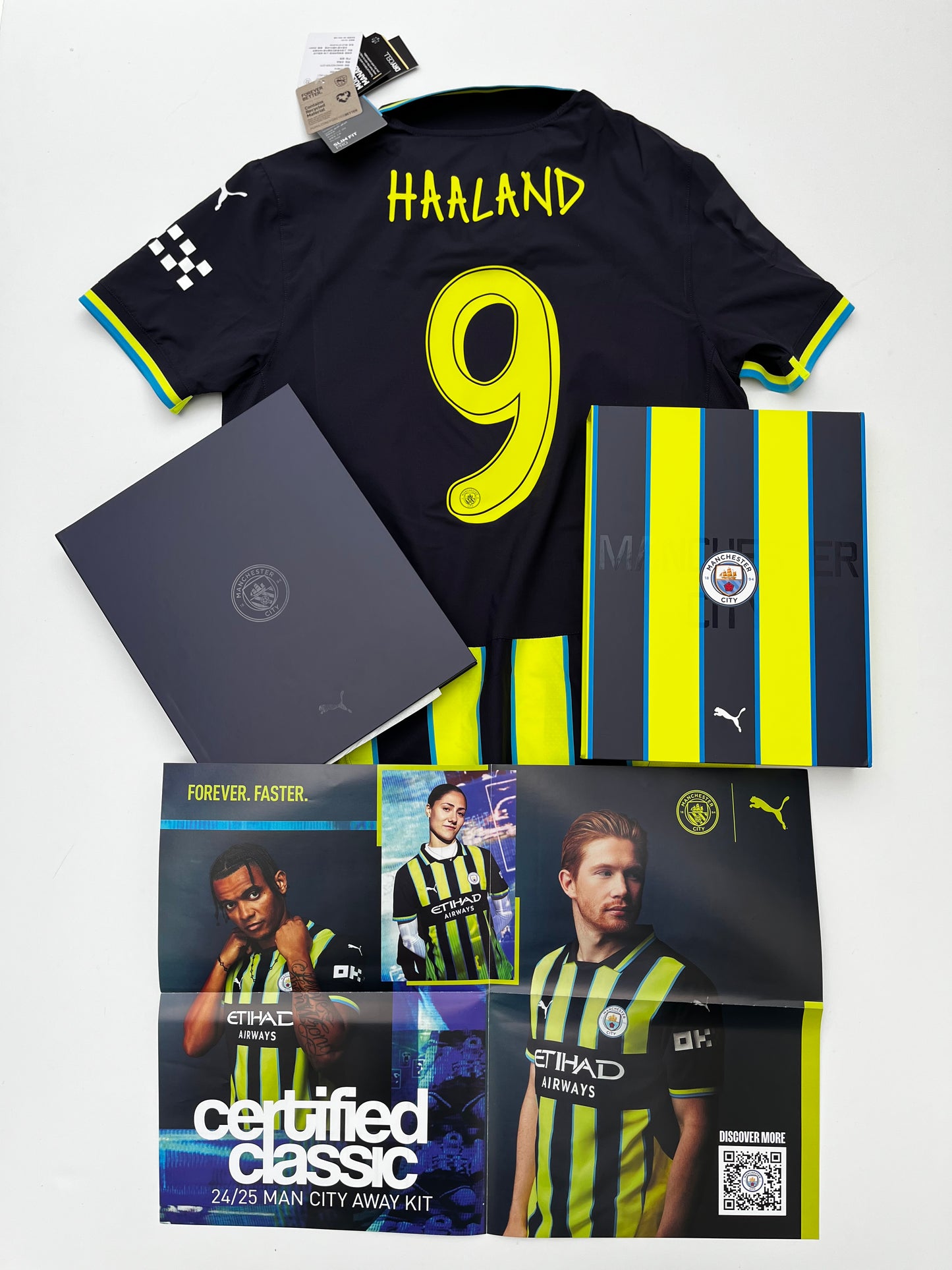 Jersey Manchester City Visita 2024 2025 Versión Jugador *Con Caja* Erling Haaland (M)