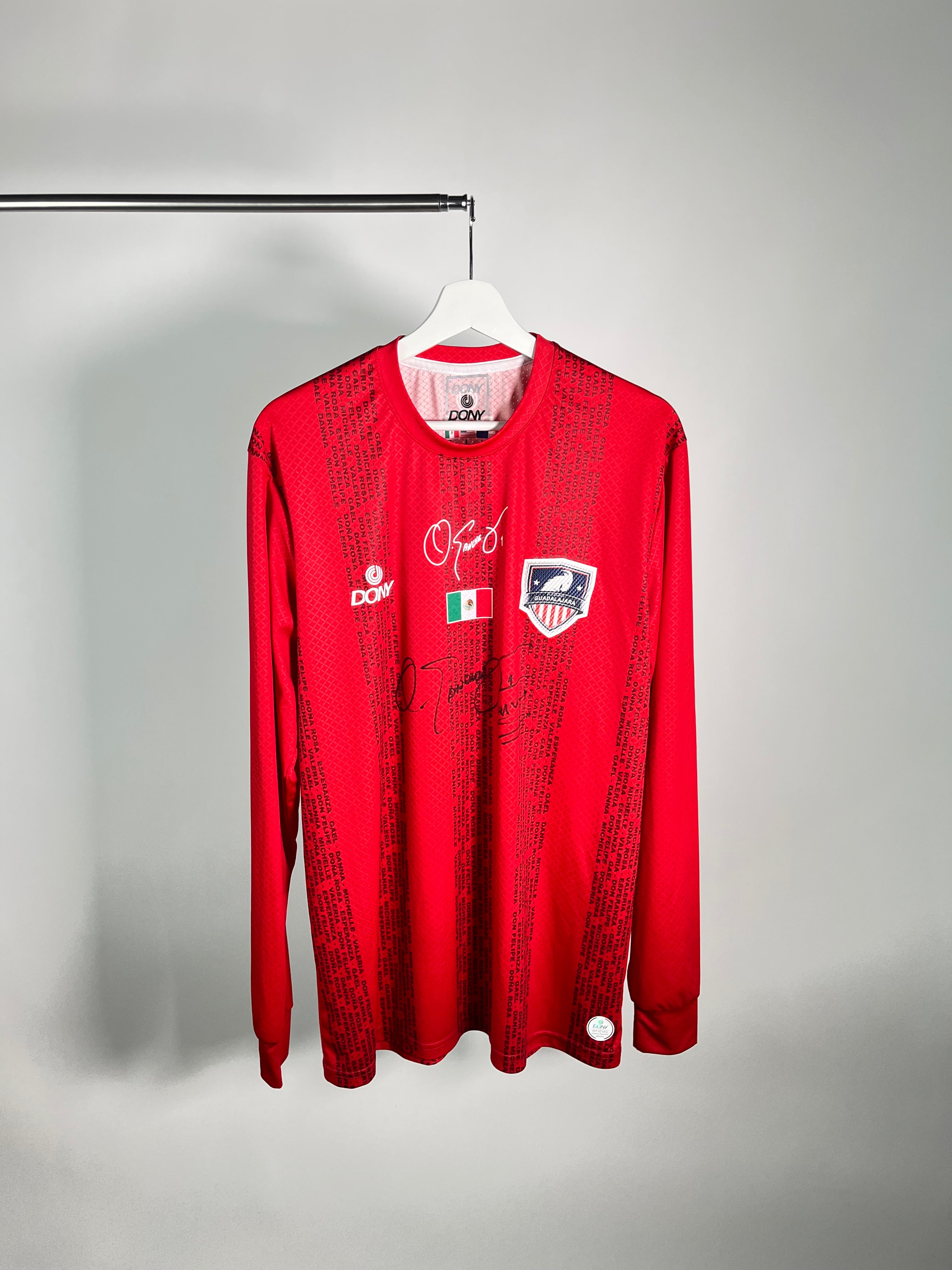 Jersey Ex-Jugadores Guadalajara Portero 2021 Versión Jugador Autografiada Oswaldo Sánchez (L)