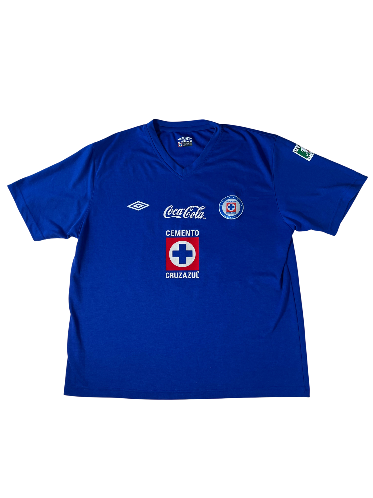 Jersey Cruz Azul Local *Versión Básica* 2013 2014 Autografiada Christian "Chaco" Giménez (XL)