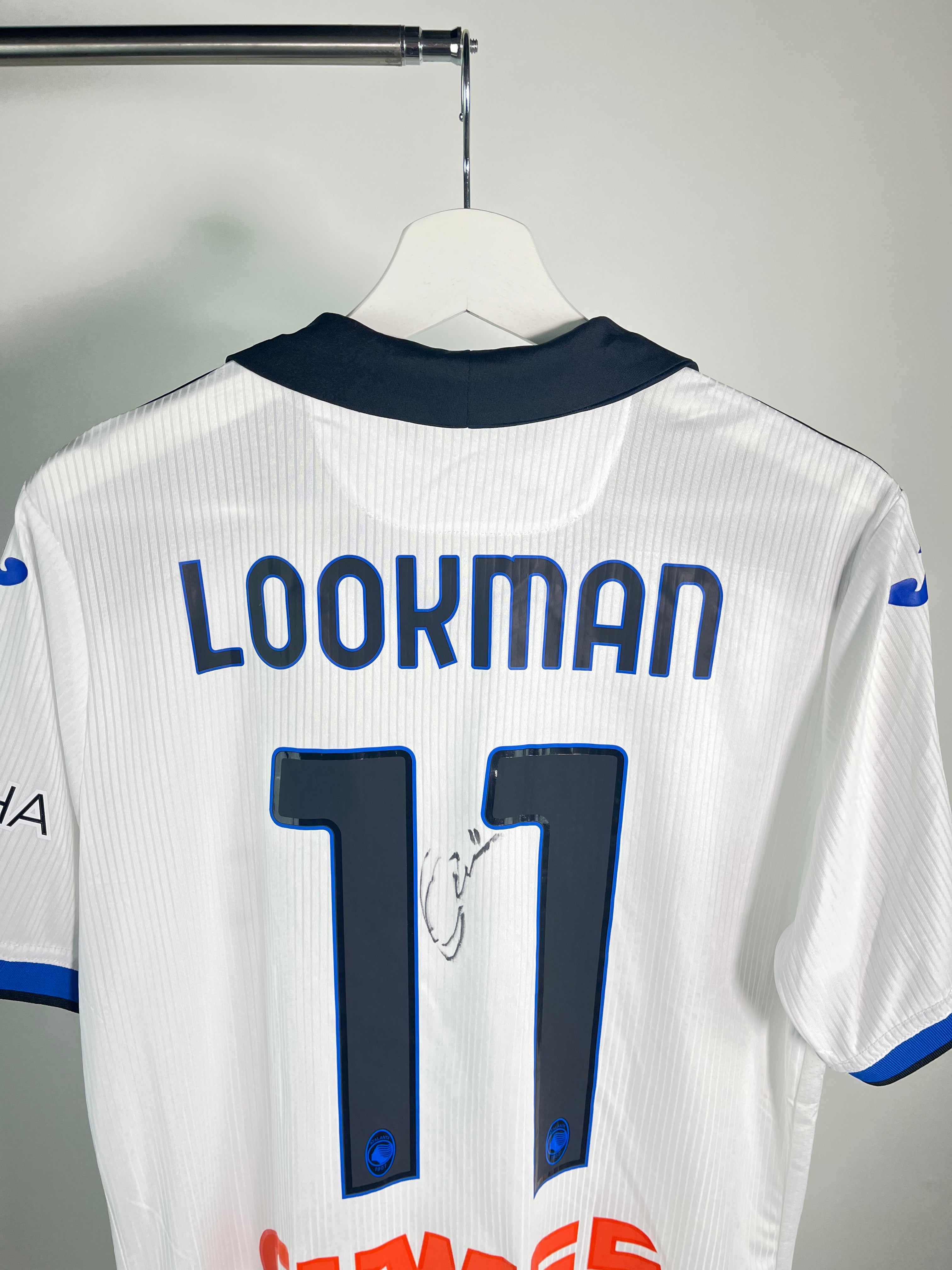 Jersey Atalanta Visita 2022 2023 Ademola Lookman Autografiado Utilería (L)
