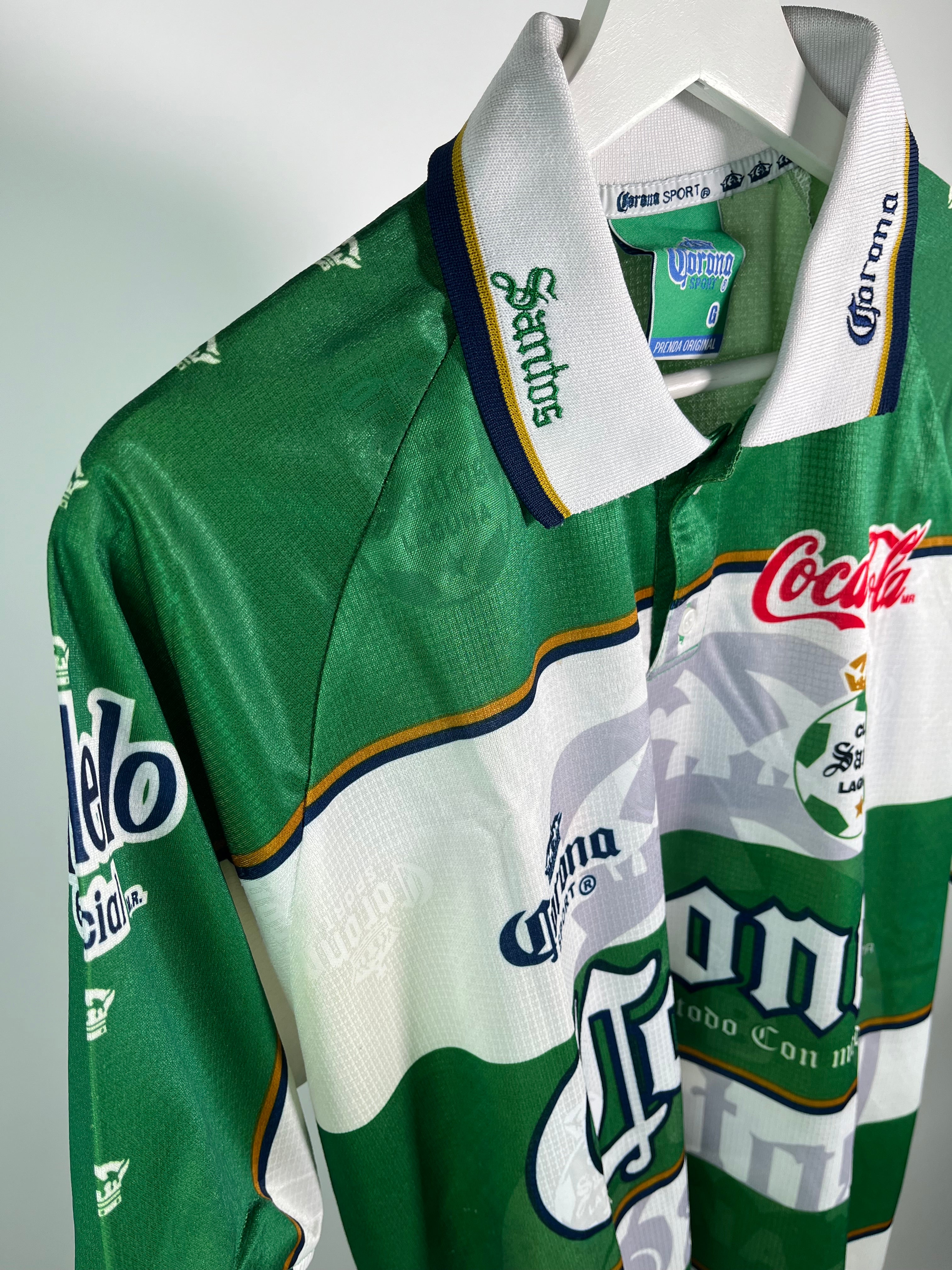 Jersey Santos Laguna Local 1999 2000 Match Worn Miguel Carreón (L)