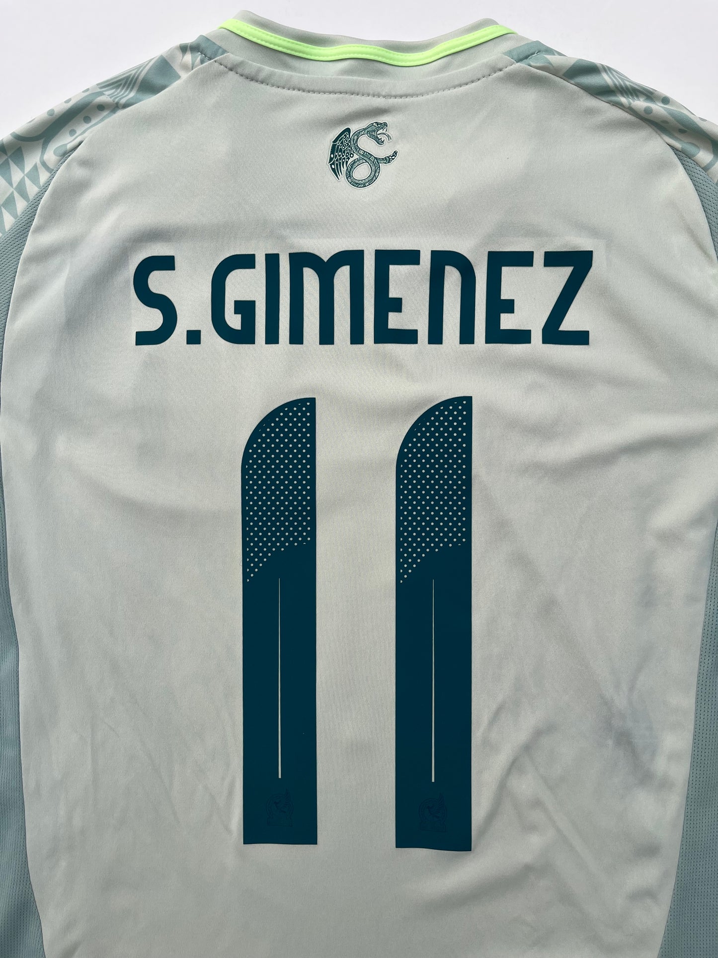 Jersey México Visita 2024 2025 Manga Larga Santiago Gimenez (M)
