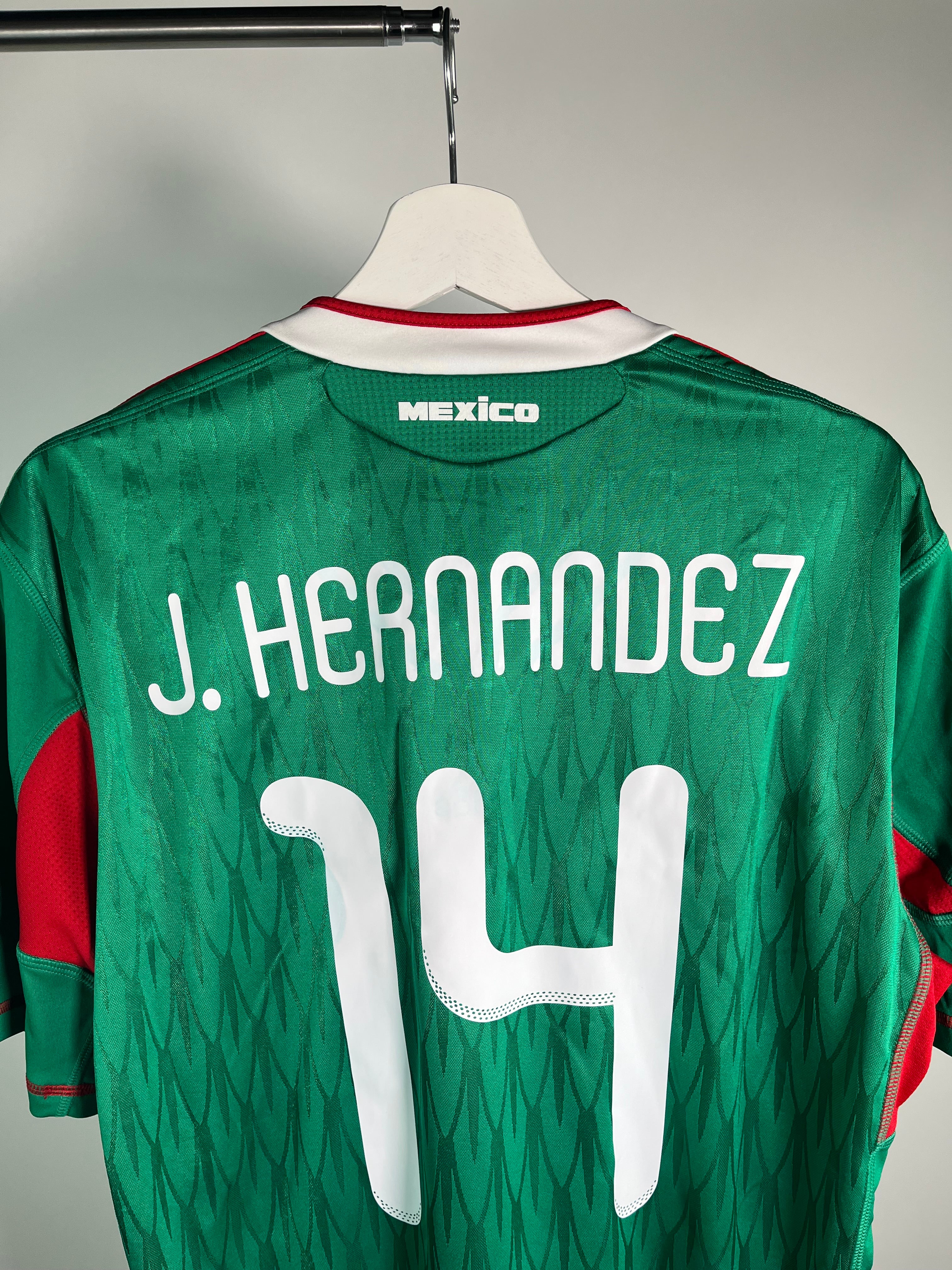 Jersey México Local 2010 2011 *Match Detail vs Francia* Javier Hernández (L)