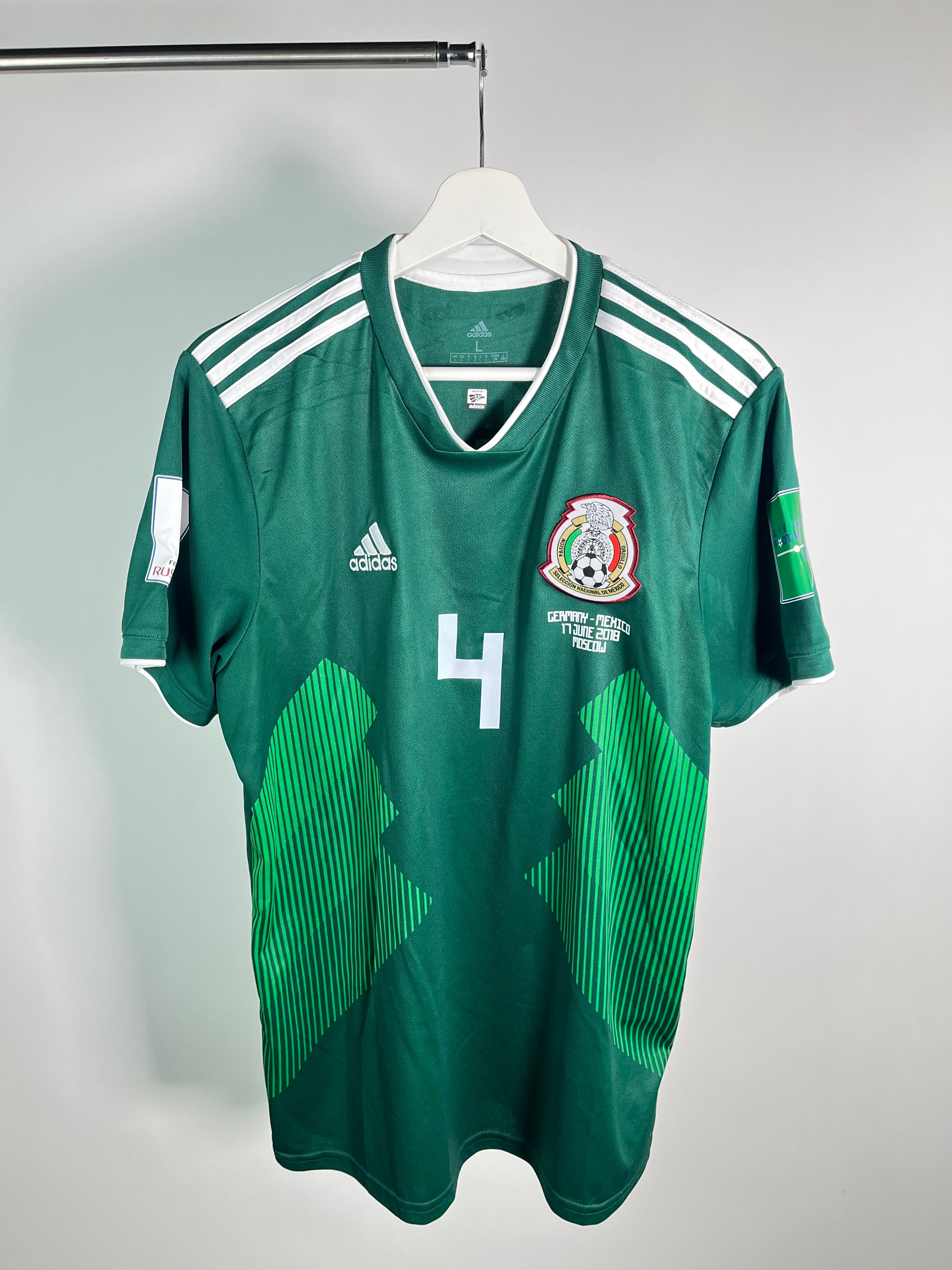 Jersey México Local 2018 2019 *Match Detail vs Alemania* Rafael Márquez (L)