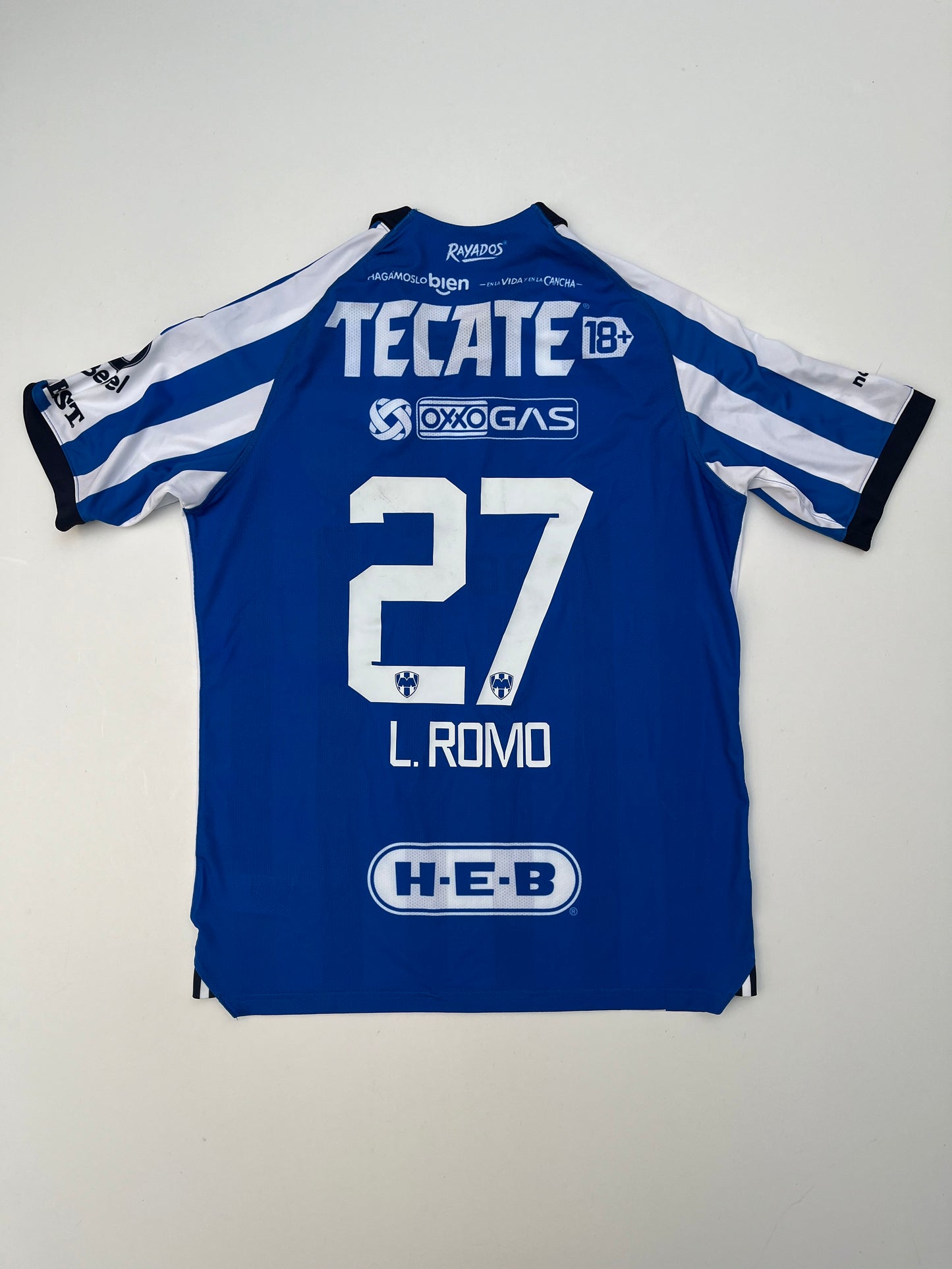 Jersey Rayados Monterrey Local 2023 2024 Match Worn Luis Romo (L)