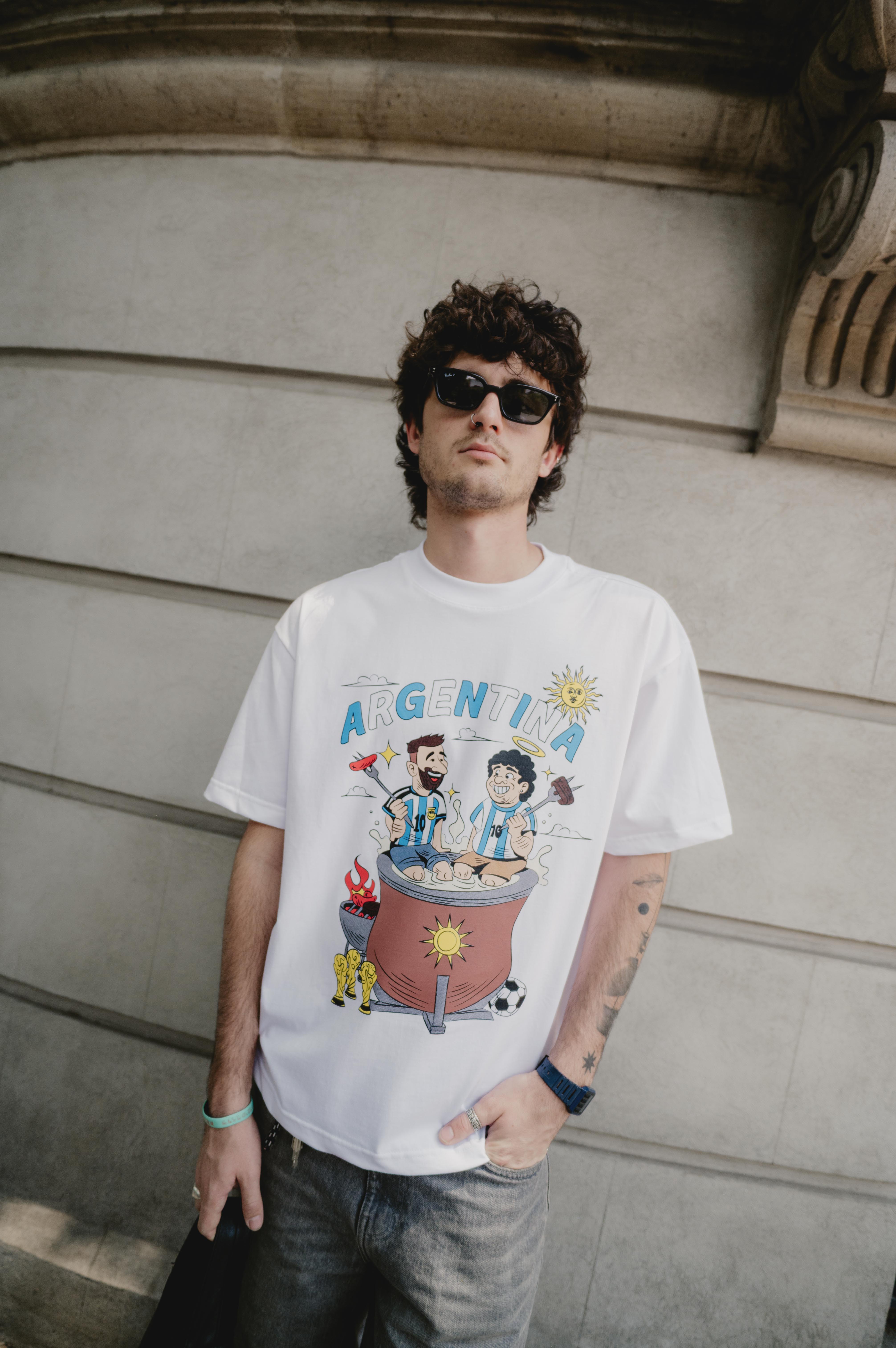 Playera Merch Argentina x El Jugador Número 12 (Múltiples Tallas)