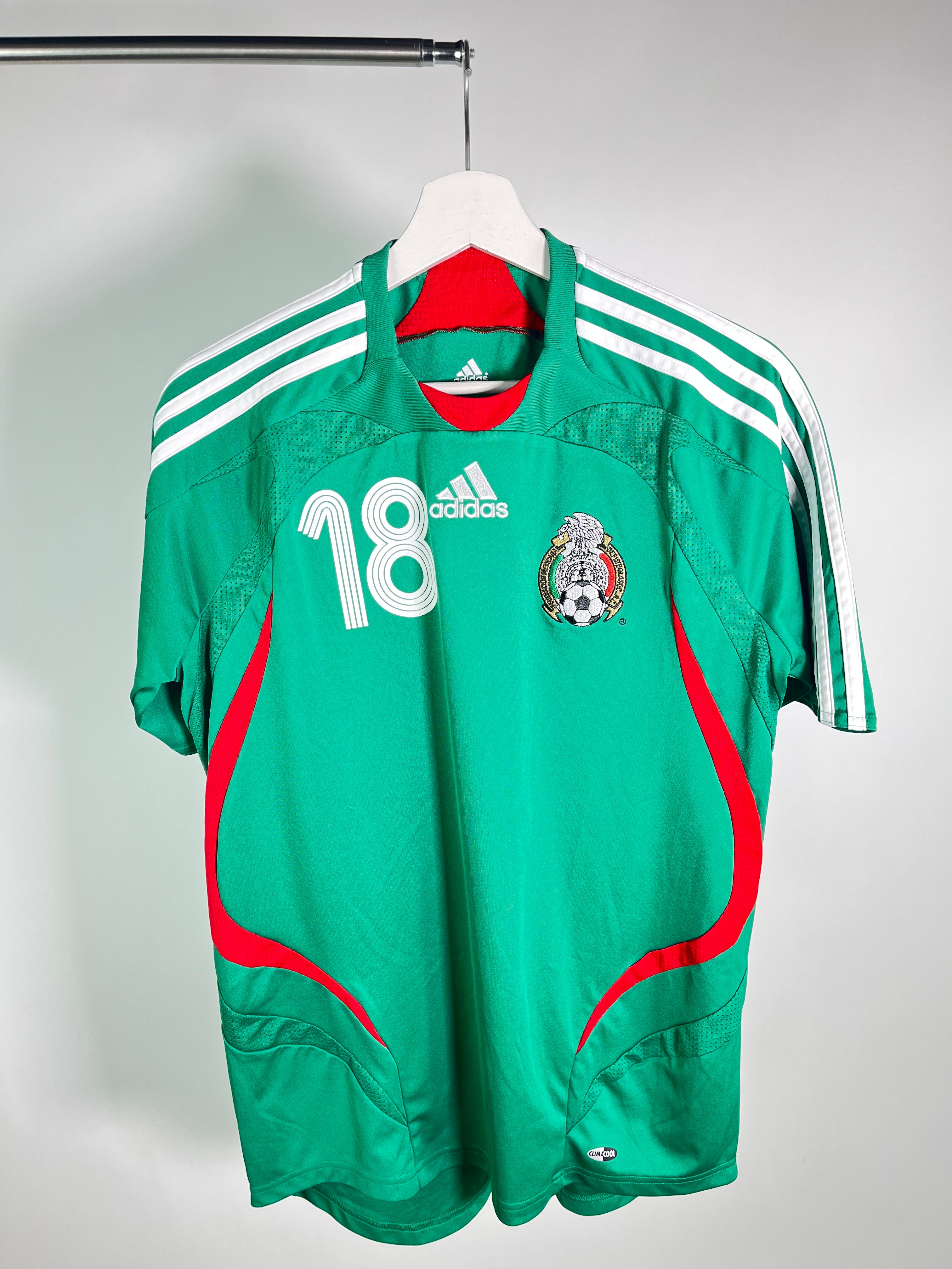 Jersey México Local 2007 2008 Match Worn Copa América vs Paraguay Andrés Guardado (S)