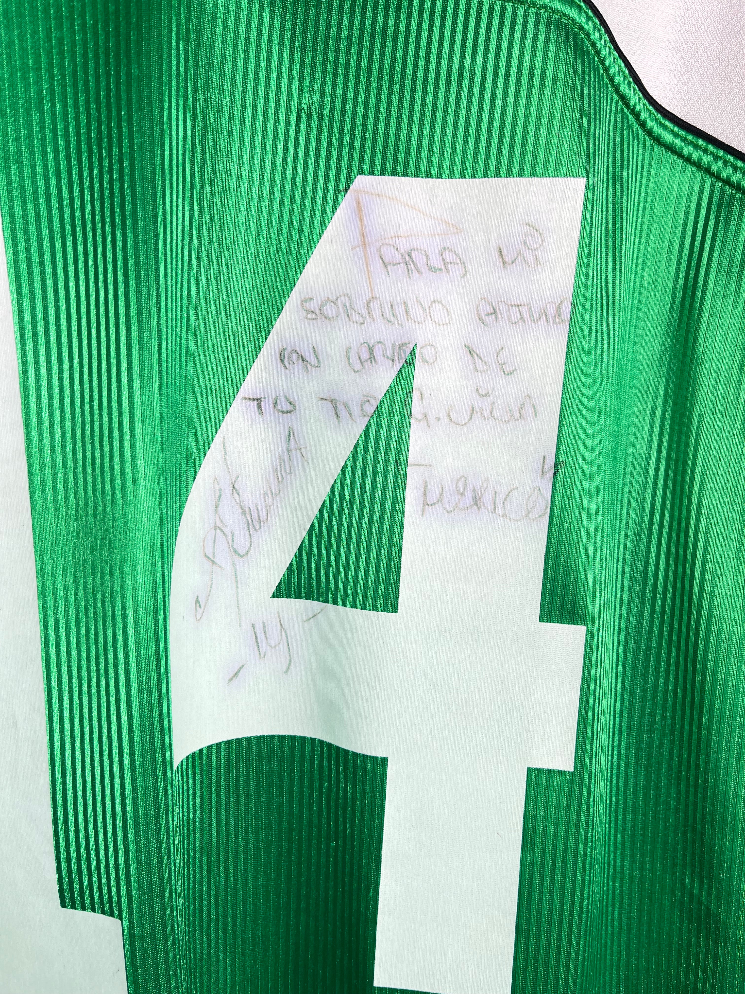 Jersey México Local 2000 2001 Match Worn Autografiada Germán Villa (L)
