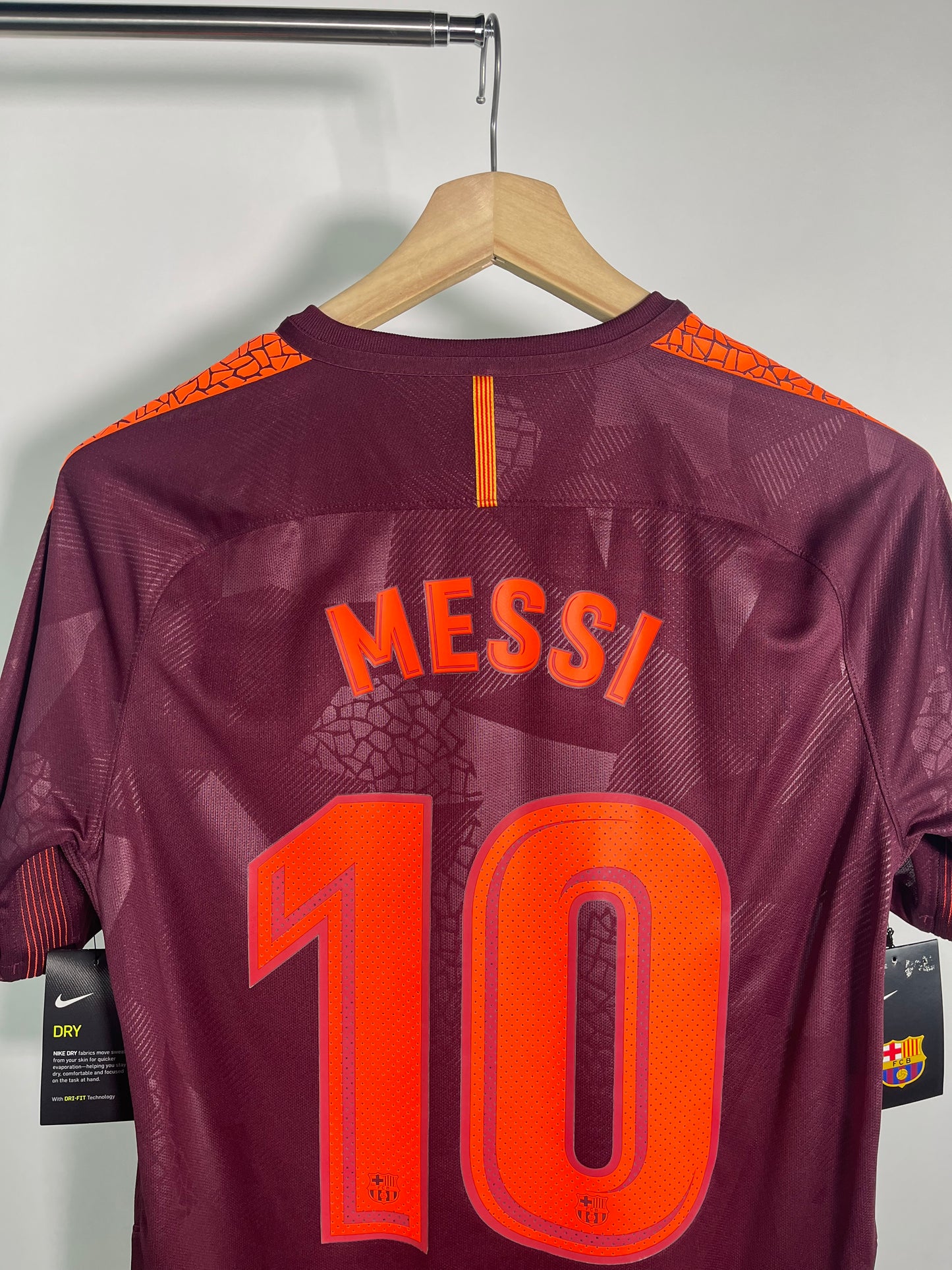 Jersey Barcelona Tercera 2017 2018 *C/Etiquetas* Champions League Lionel Messi (M)