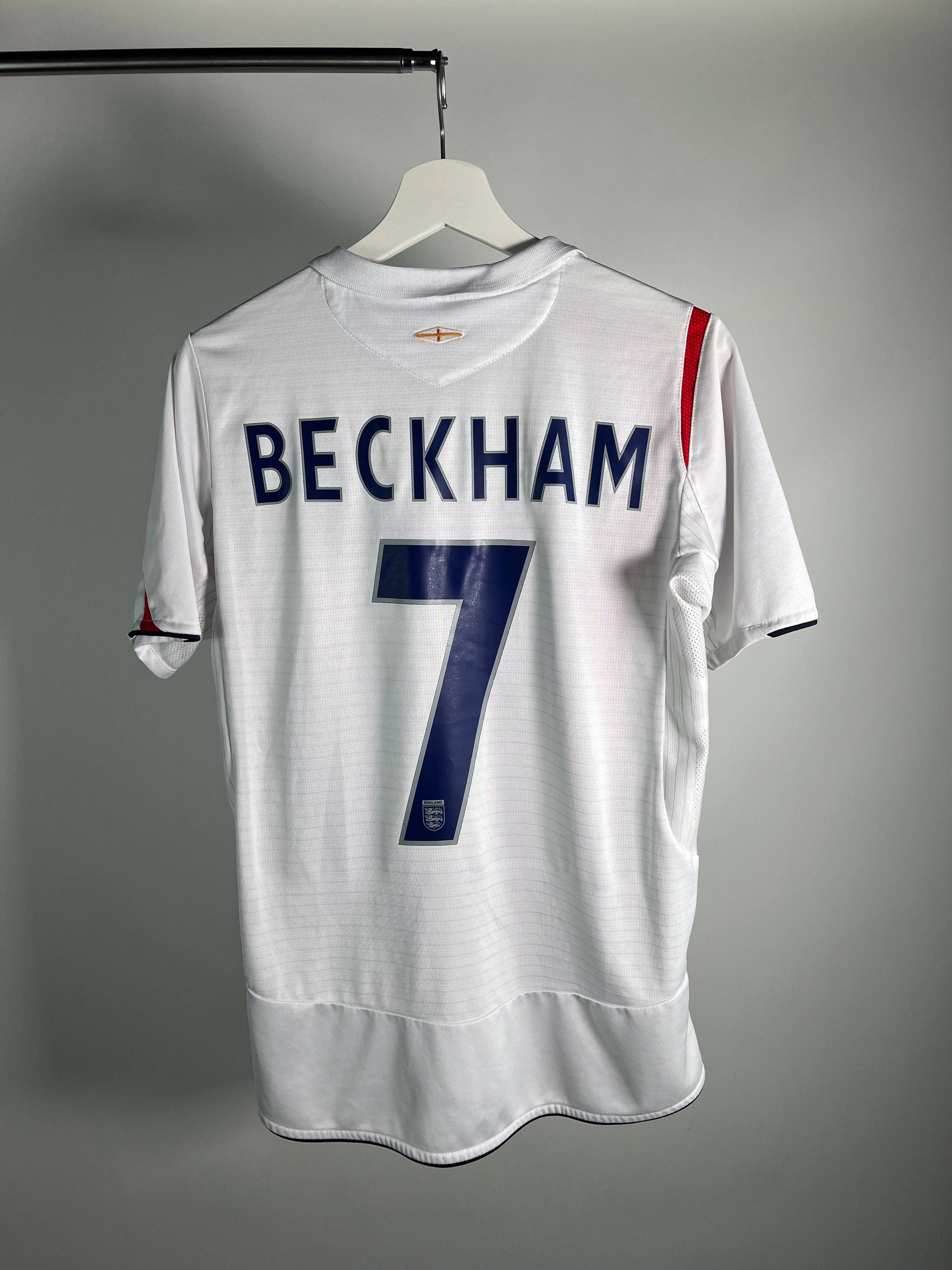 Jersey Inglaterra Local 2006 2008 David Beckham (S)