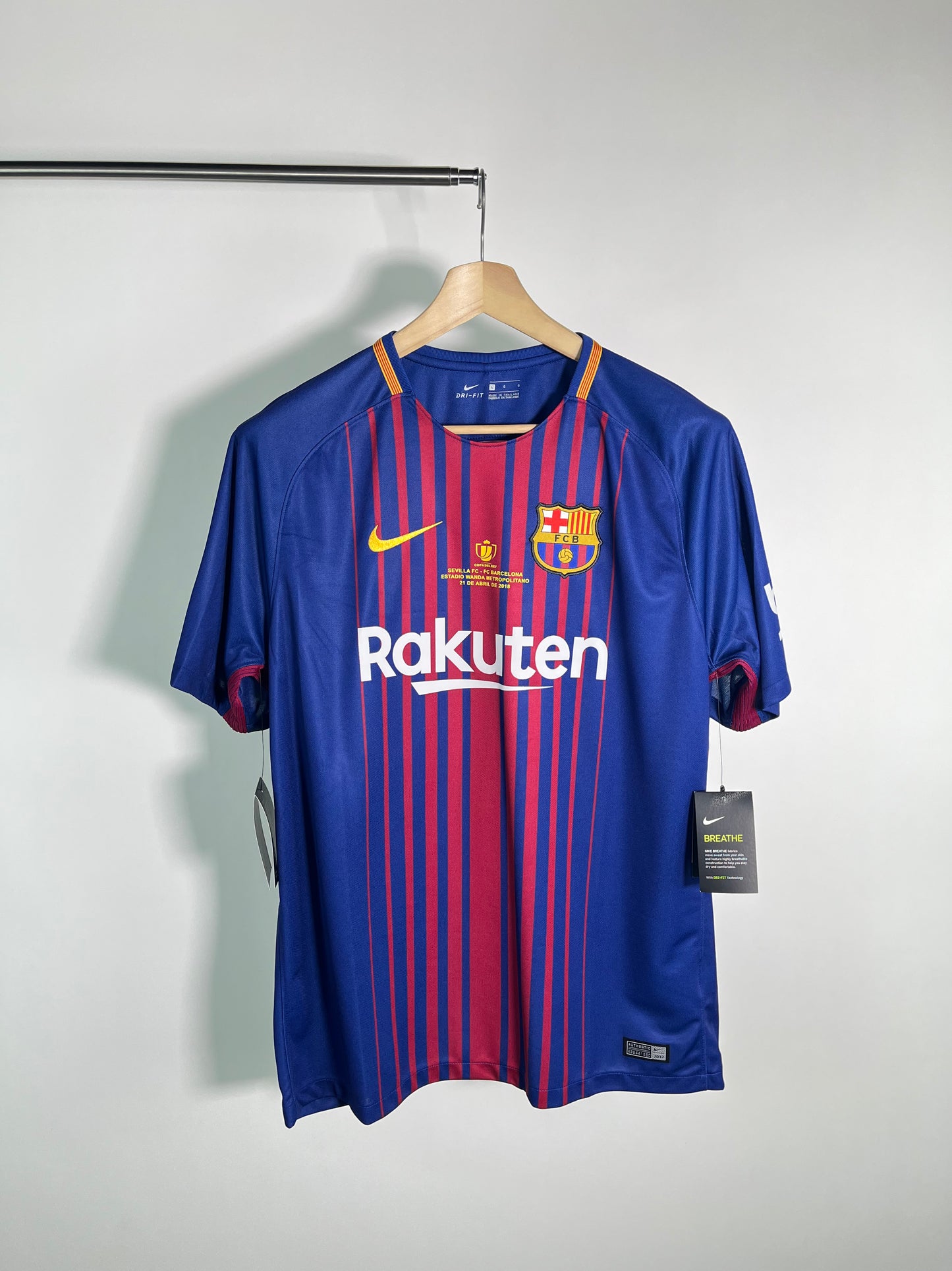 Jersey Barcelona Local 2017 2018 *C/Etiquetas* Copa del Rey Lionel Messi (L)