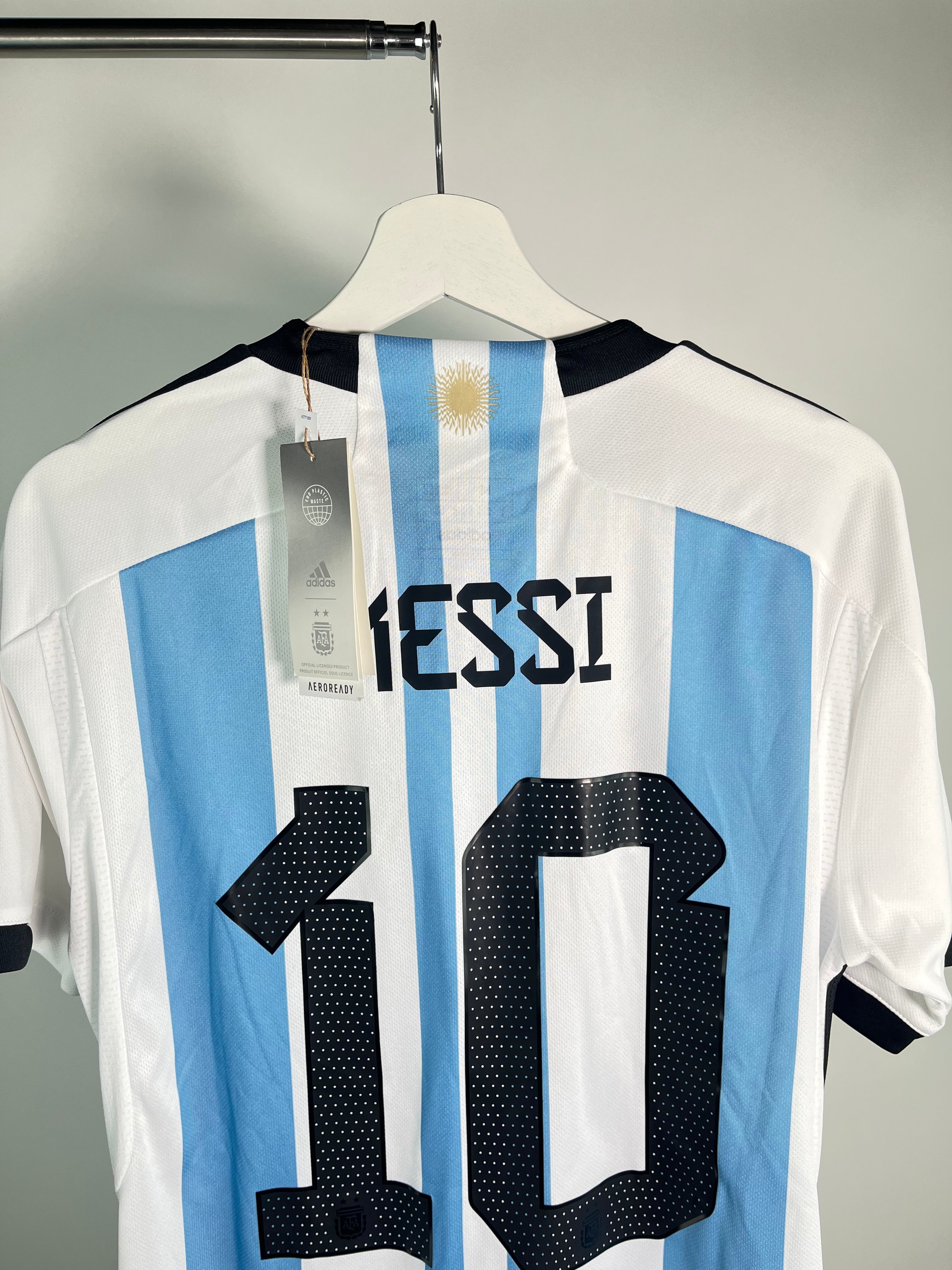 Jersey Argentina Local 2022 2024 *Match Detail Final vs Francia* *C/Etiquetas* Lionel Messi (M)