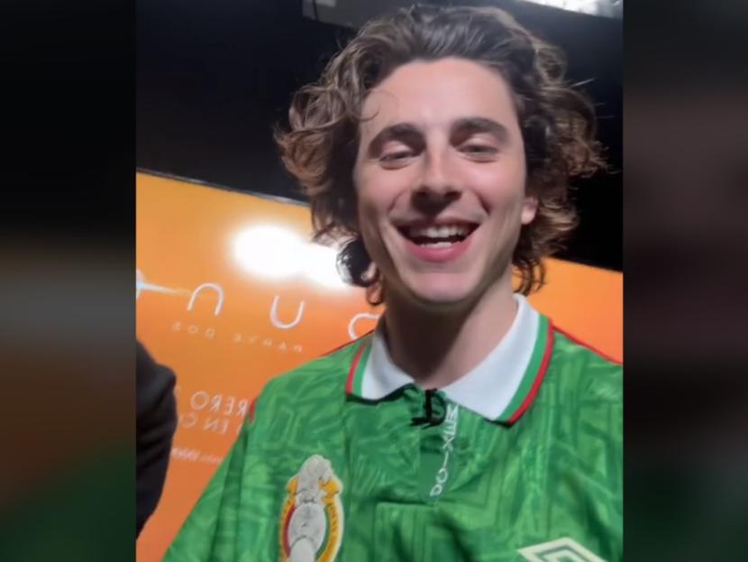 ¿Dónde compró Timothée Chalamet su jersey de México?