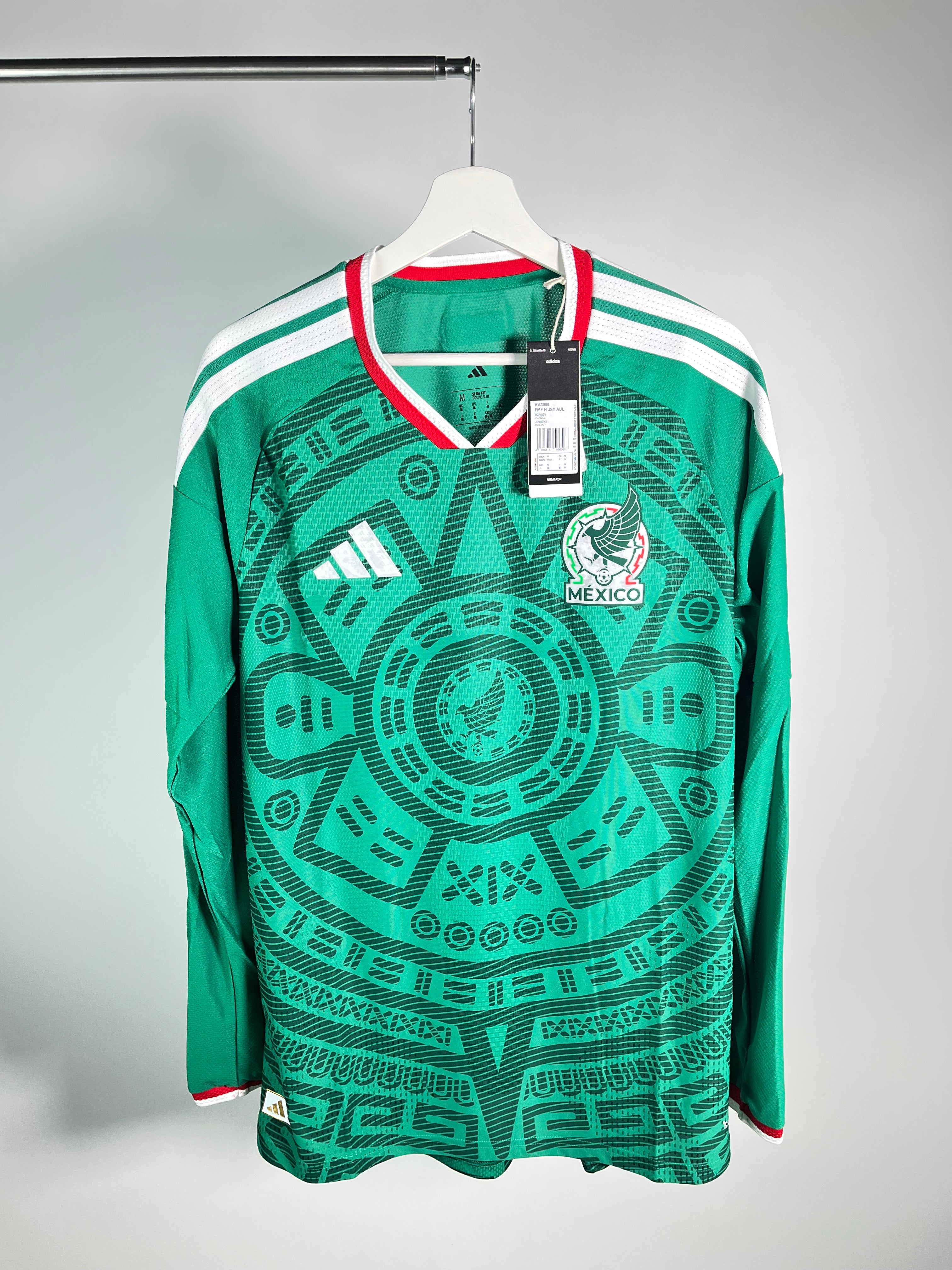 Jersey México Local 2026 2027 Version Jugador Manga Larga *C/Etiquetas* (M)