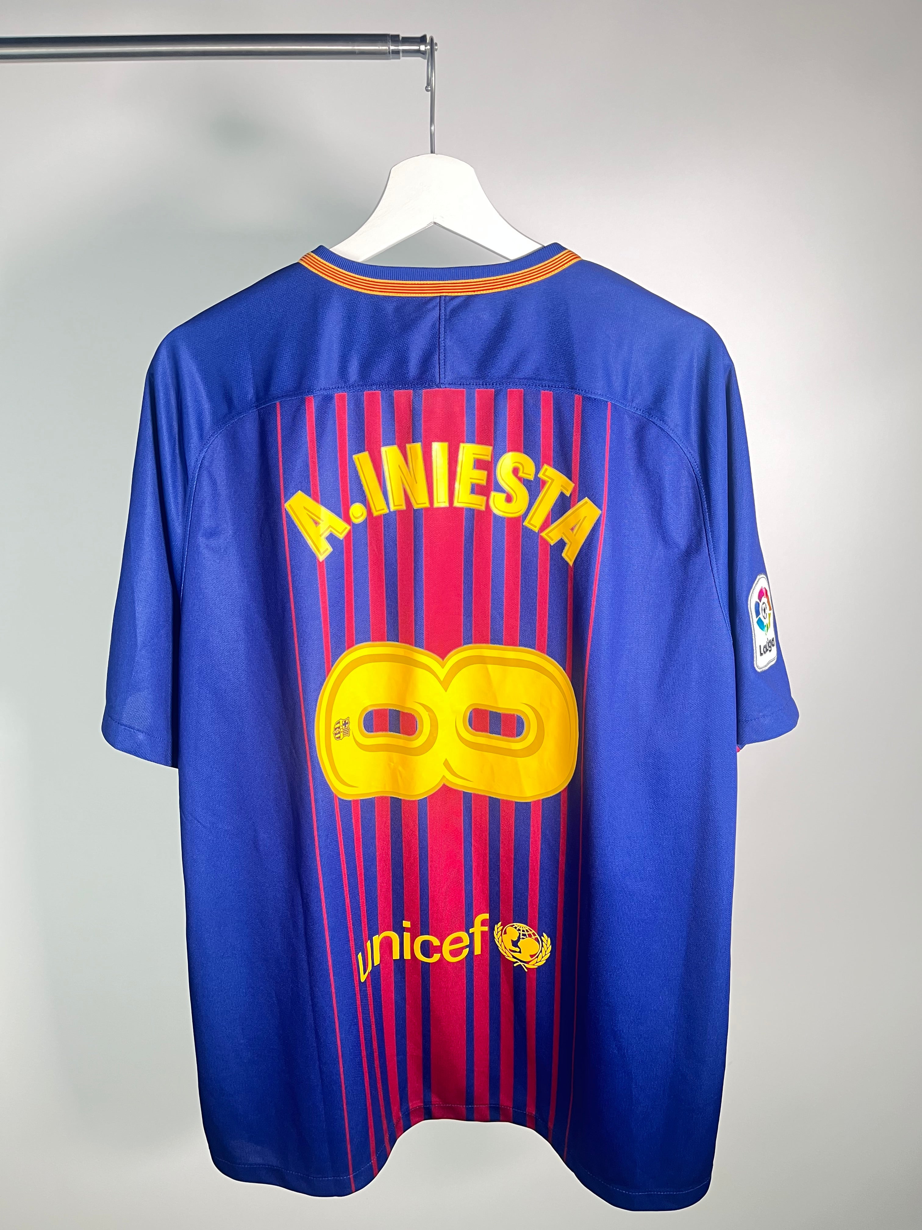 jersey Barcelona Local 2017 2018 Andrés Iniesta (XL)