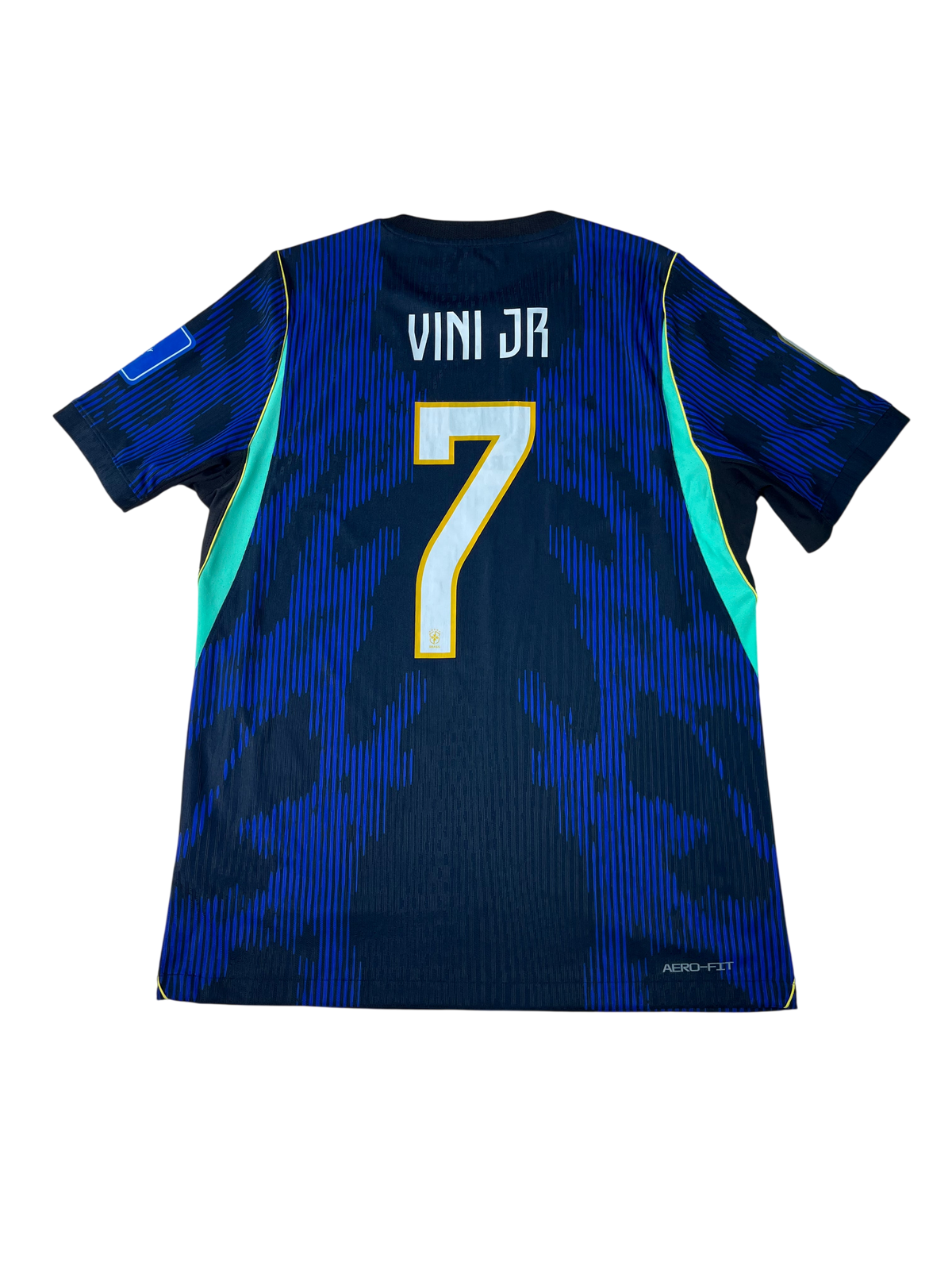 Jersey Brasil Visita 2026 2027 Versión Jugador *Match Detail vs Haití* Vinicius Júnior (M)