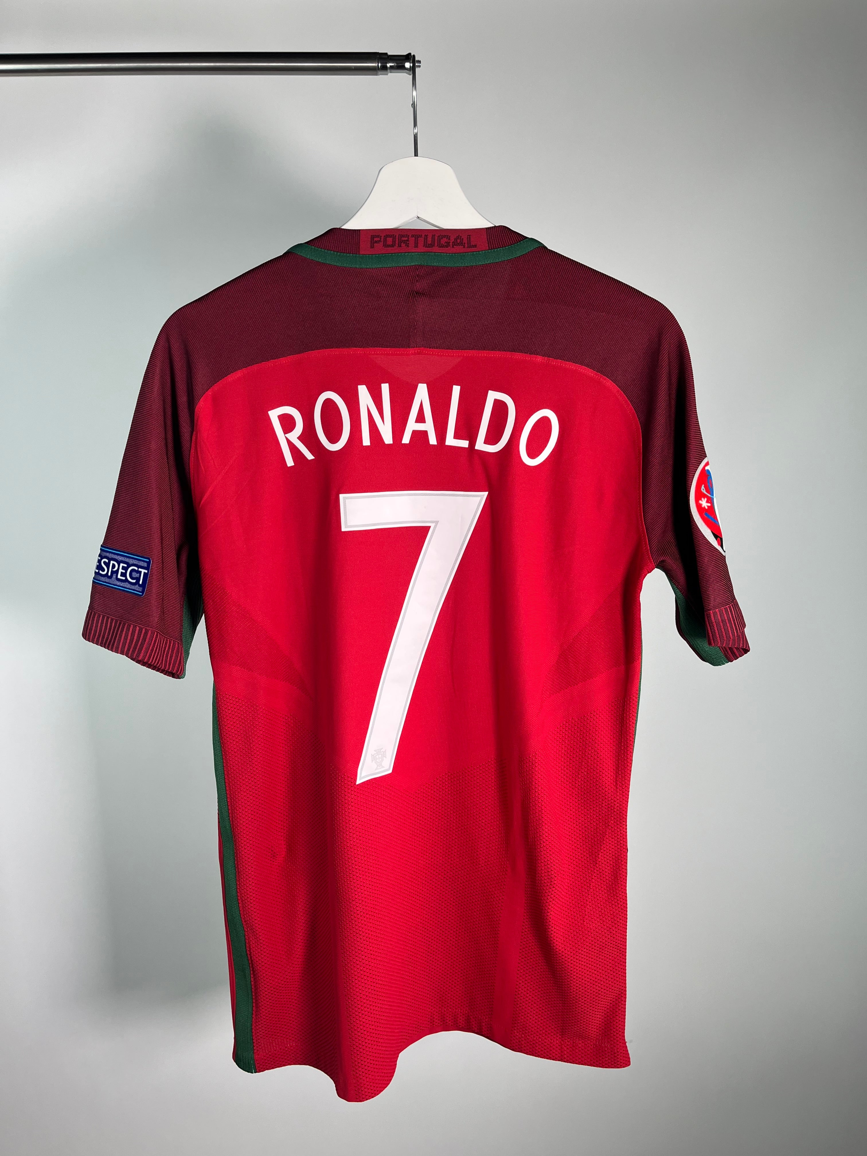 Jersey Portugal Local 2016 2018 Versión Jugador *Match Detail vs Francia* Cristiano Ronaldo (M)