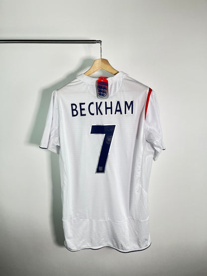 Jersey Inglaterra Local 2006 2008 *C/Etiquetas* David Beckham (XL)