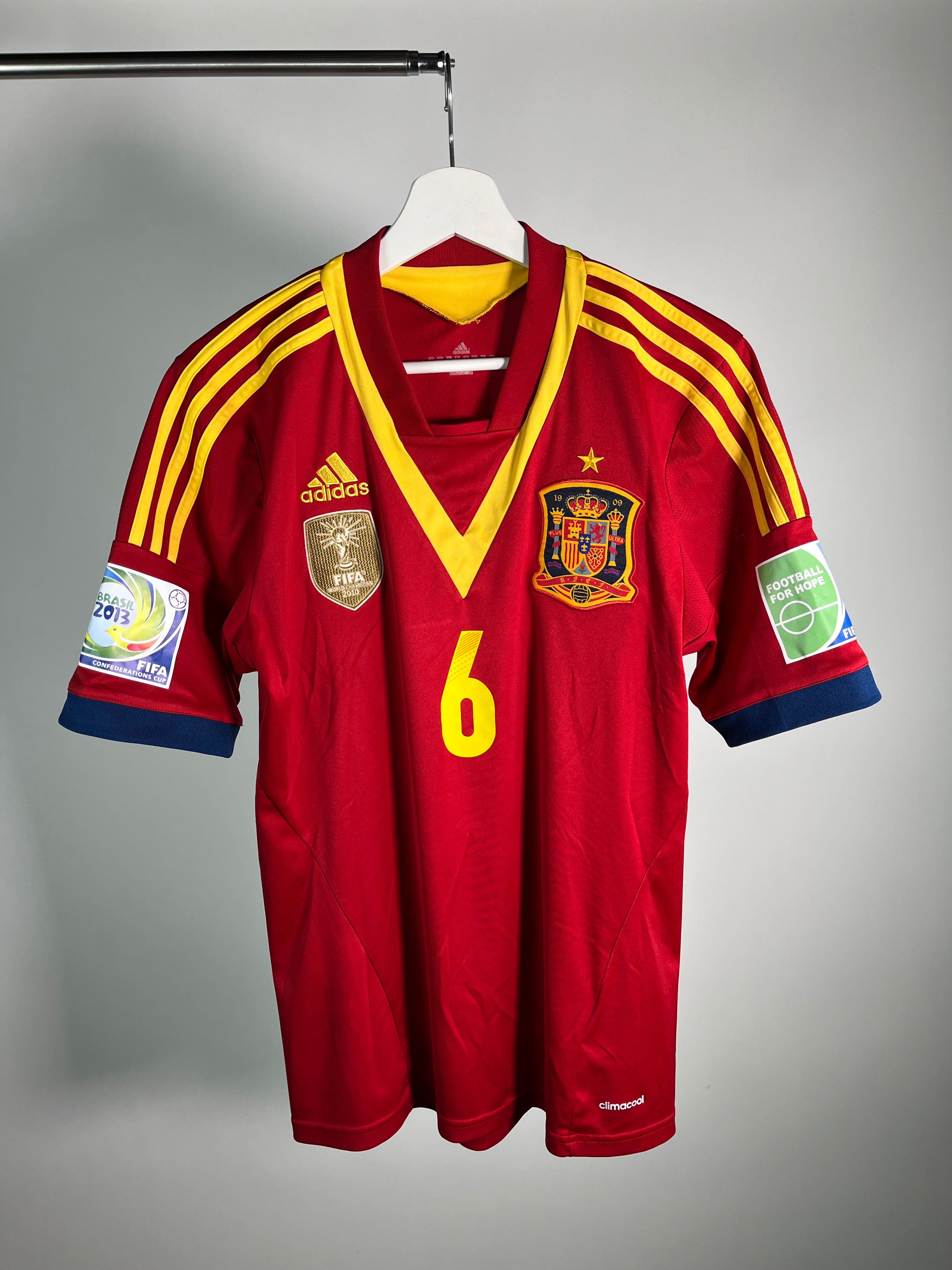 Jersey España Local 2013 2014 *Copa Confederaciones* Andrés Iniesta (S)