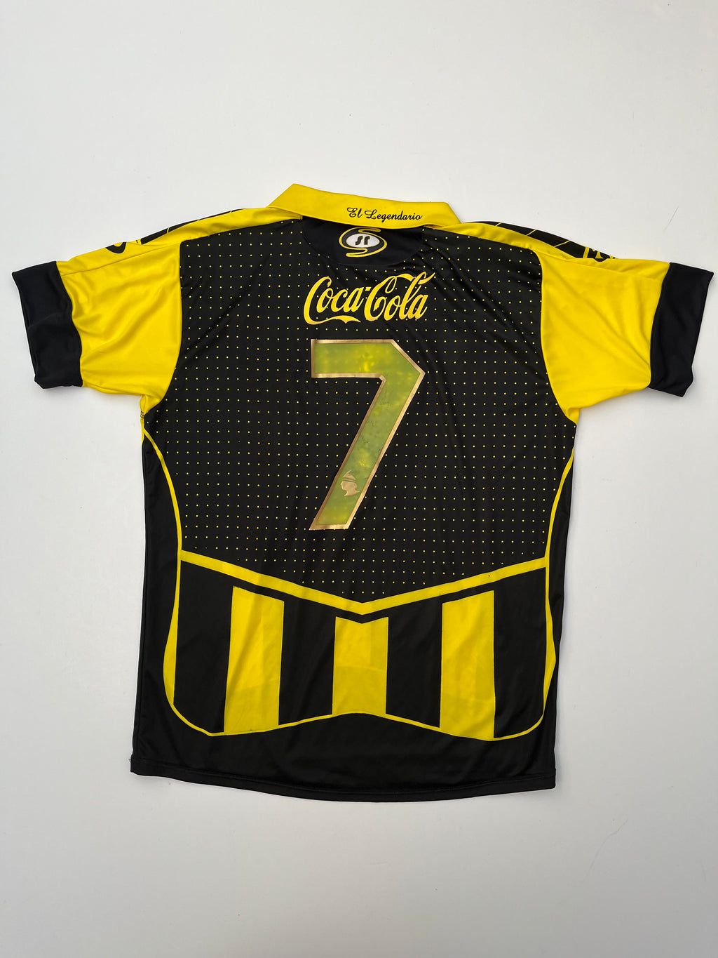 Jersey Guarani Local 2012 2013 Utilería Autografiado por Dante López (L)