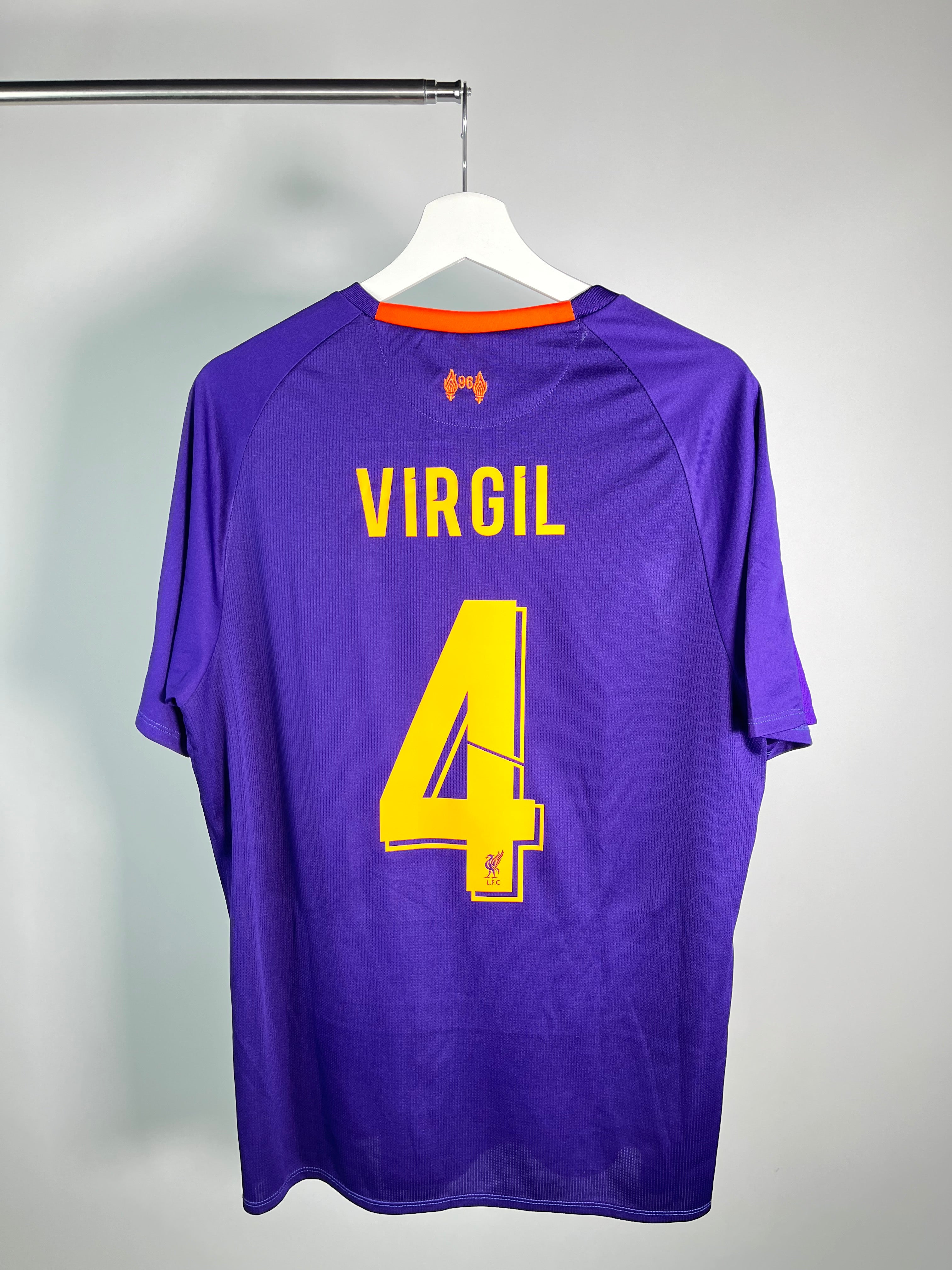 Jersey Liverpool Visita 2018 2019 Virgil Van Dijk (L)