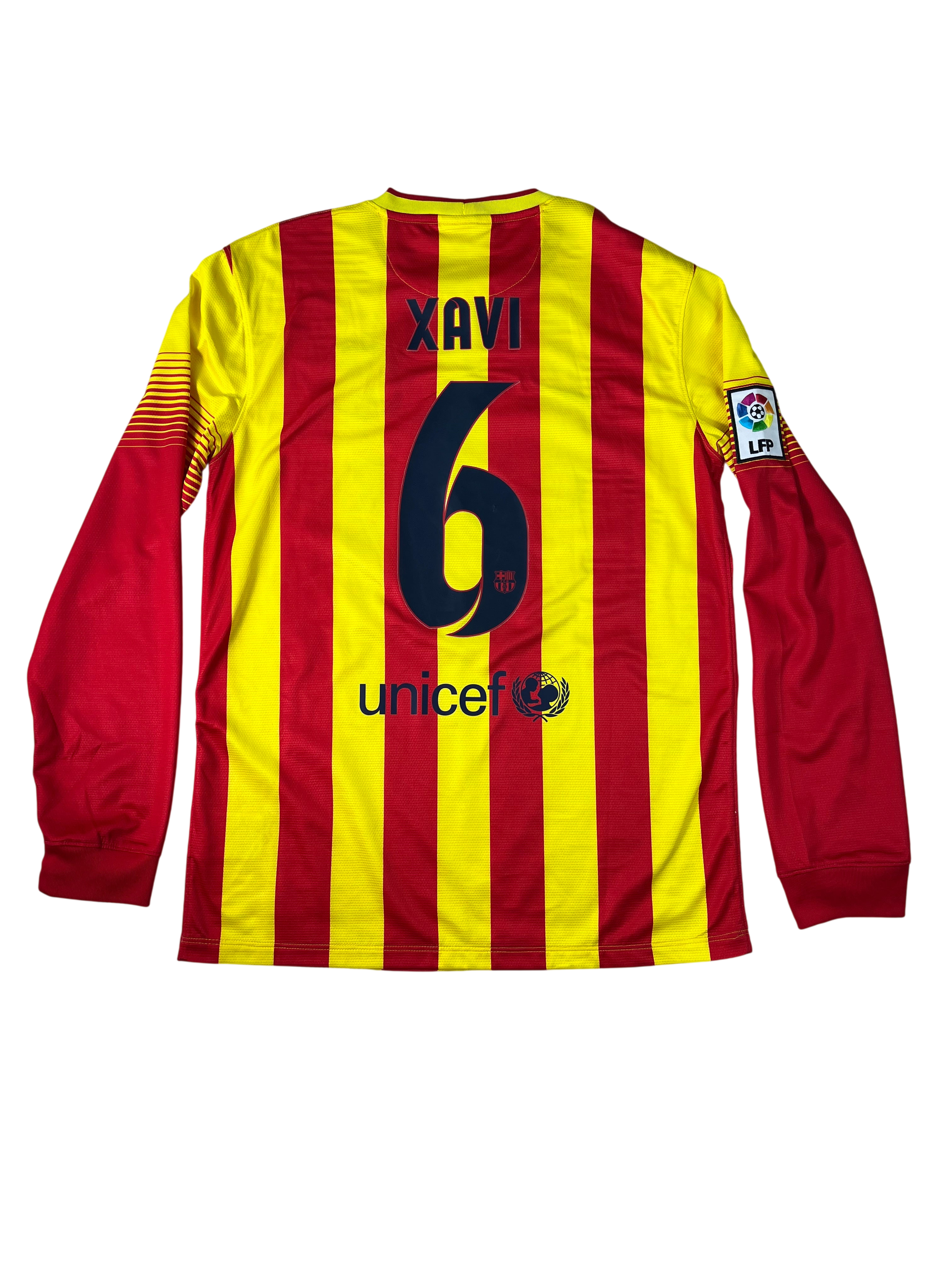 Jersey Barcelona Visita 2013 2014 Manga Larga Xavi Hernández (M)