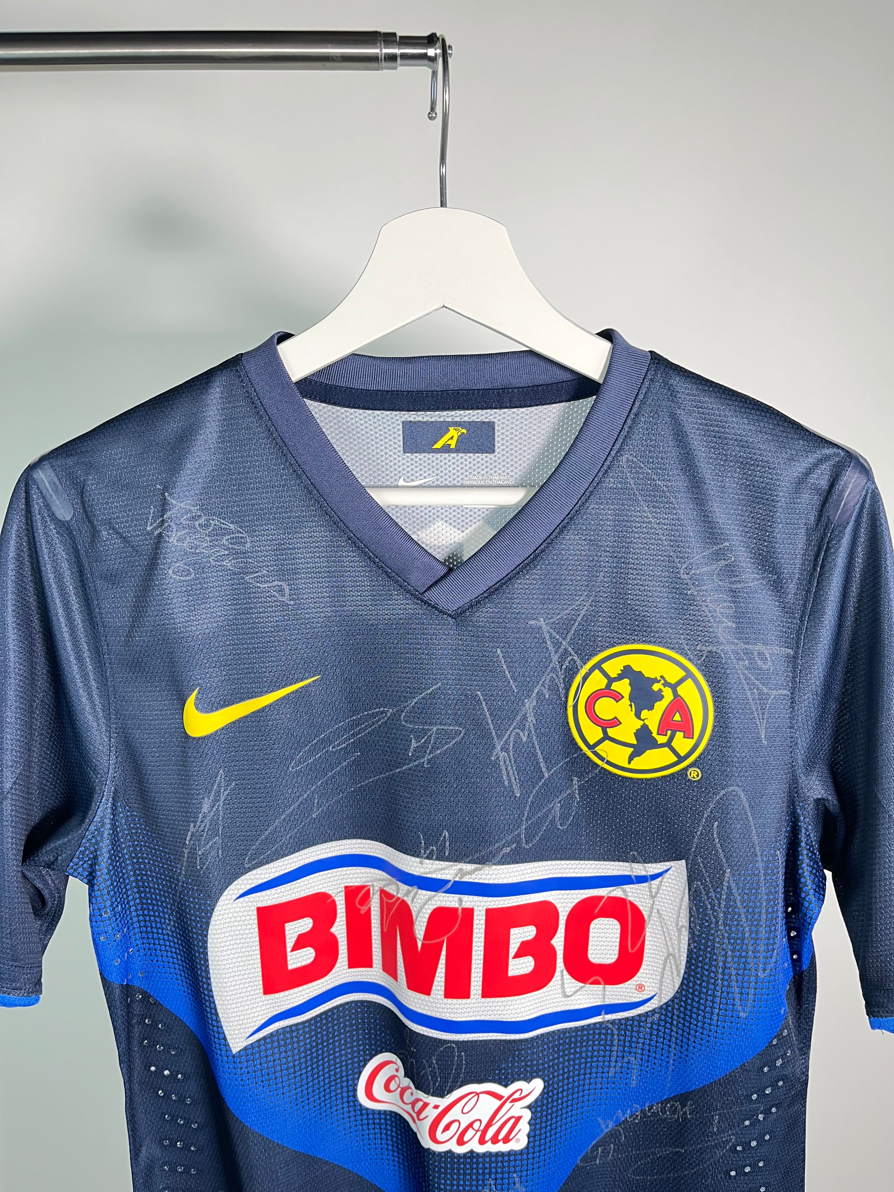 Jersey Club América Visita 2013 2014 Utileria Autografiado Narciso Mina (M)