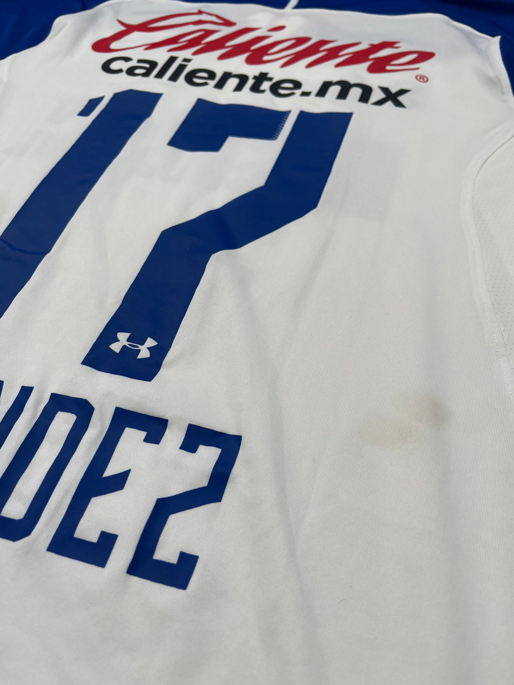 Jersey Cruz Azul Visita 2018 2019 Match Worn Édgar Méndez (M)